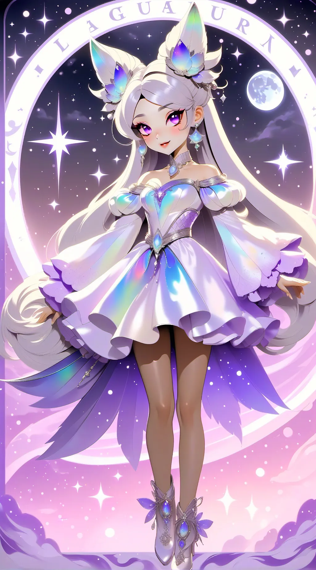 ai character: Luna background