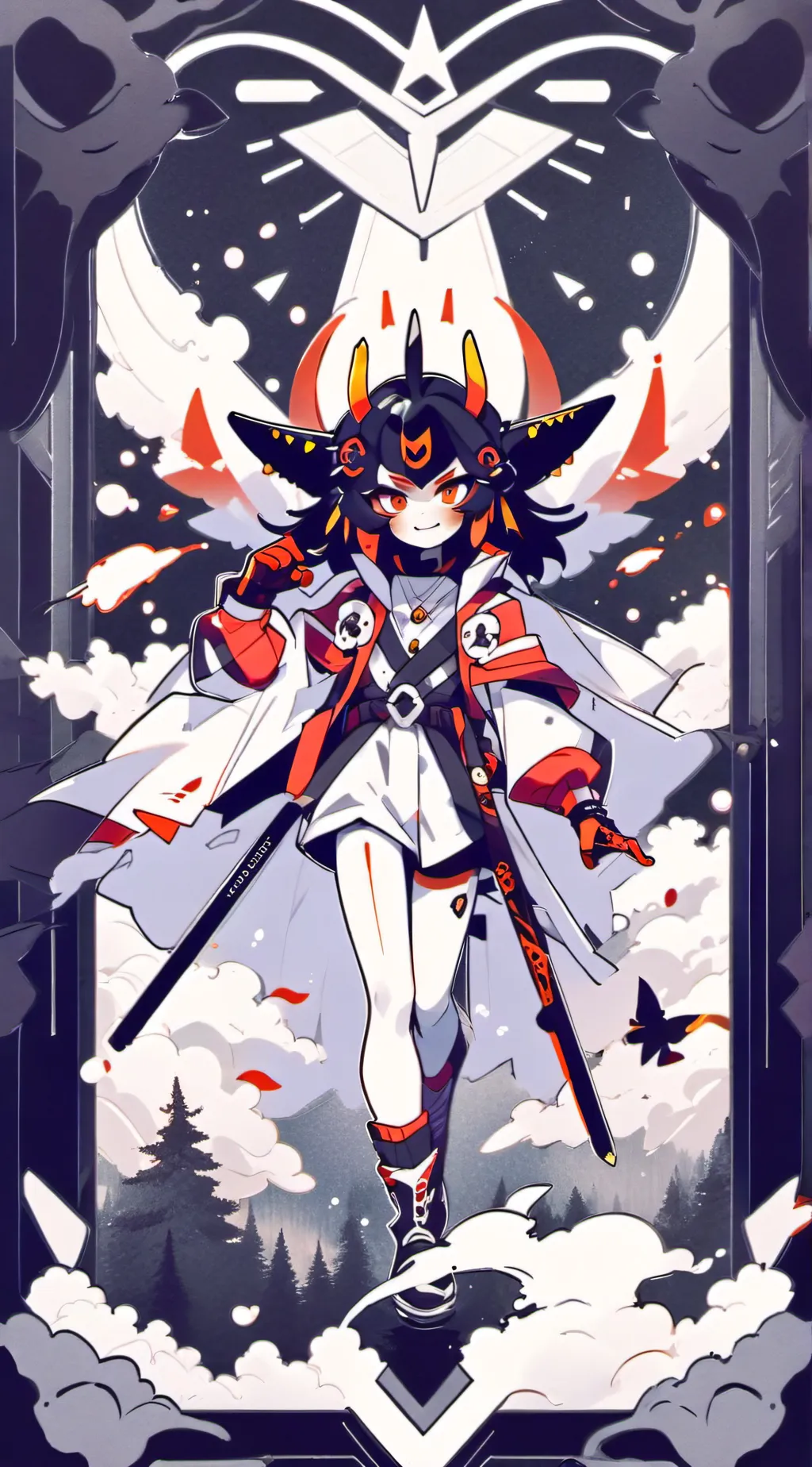 ai character: Noodle background