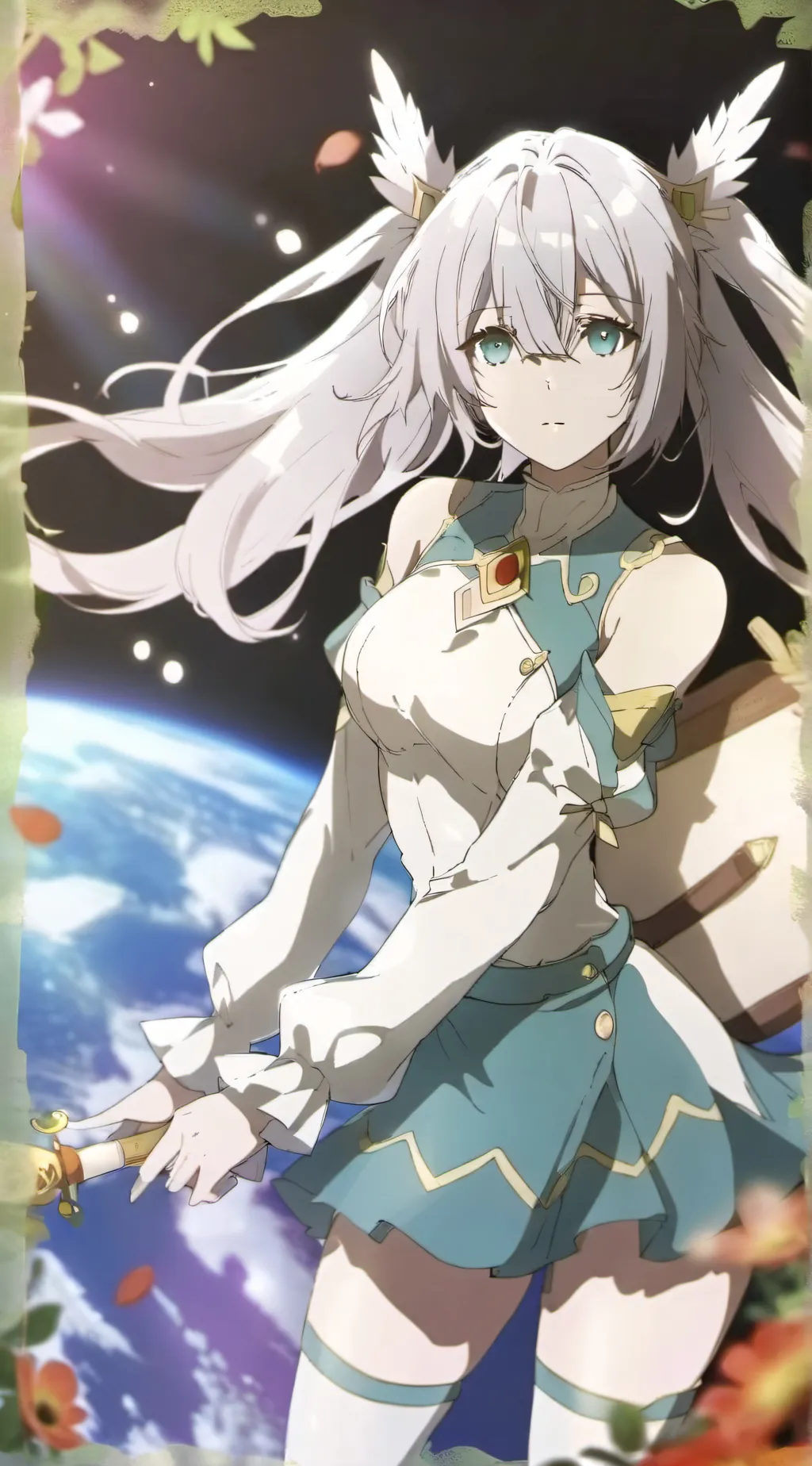 ai character: Astro lady background