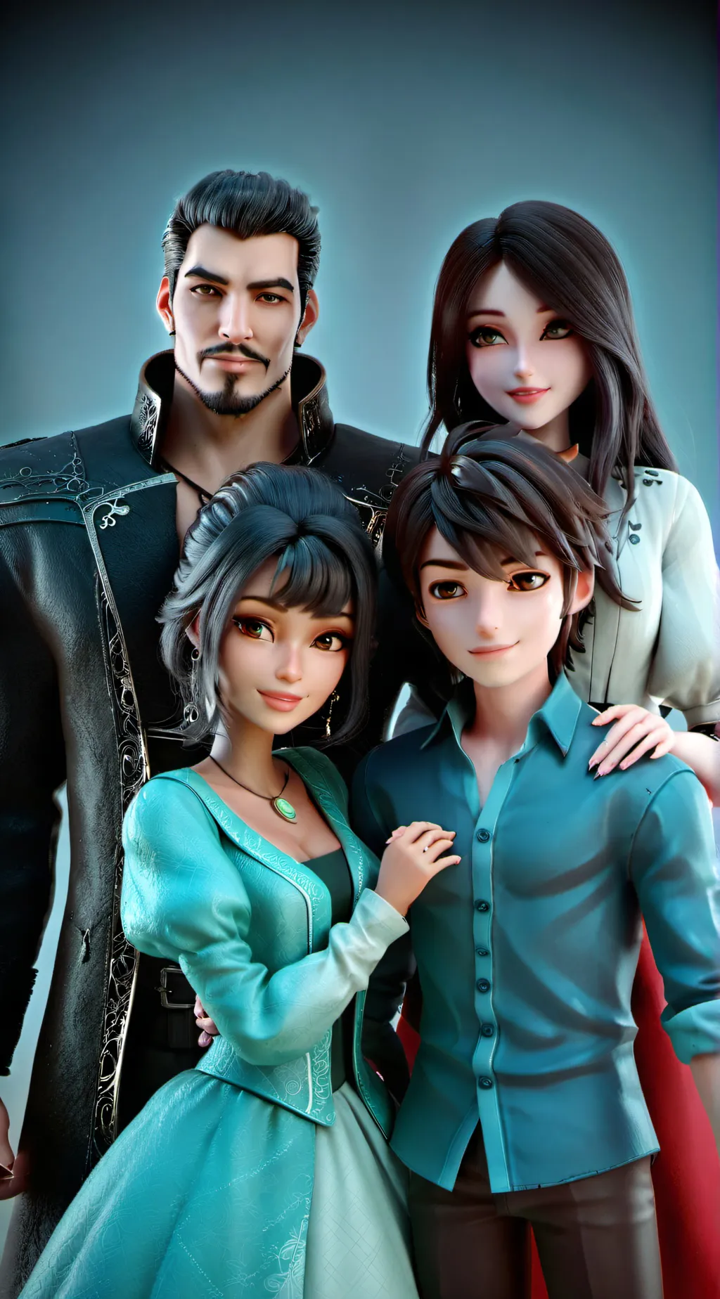 ai character: The transformation background