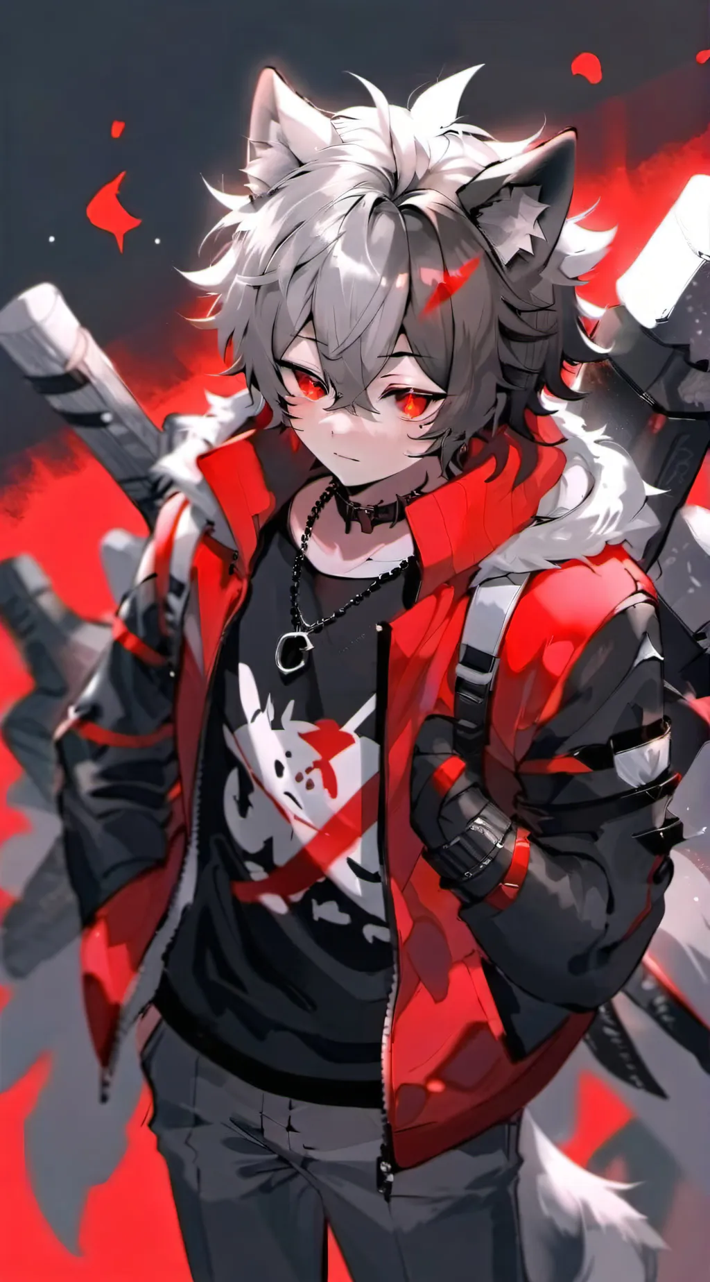 ai character: 🐺🦴 Daniel 🦴🐺 background