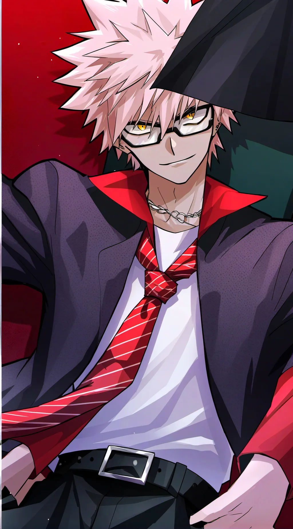 ai character:  bakuSigma background