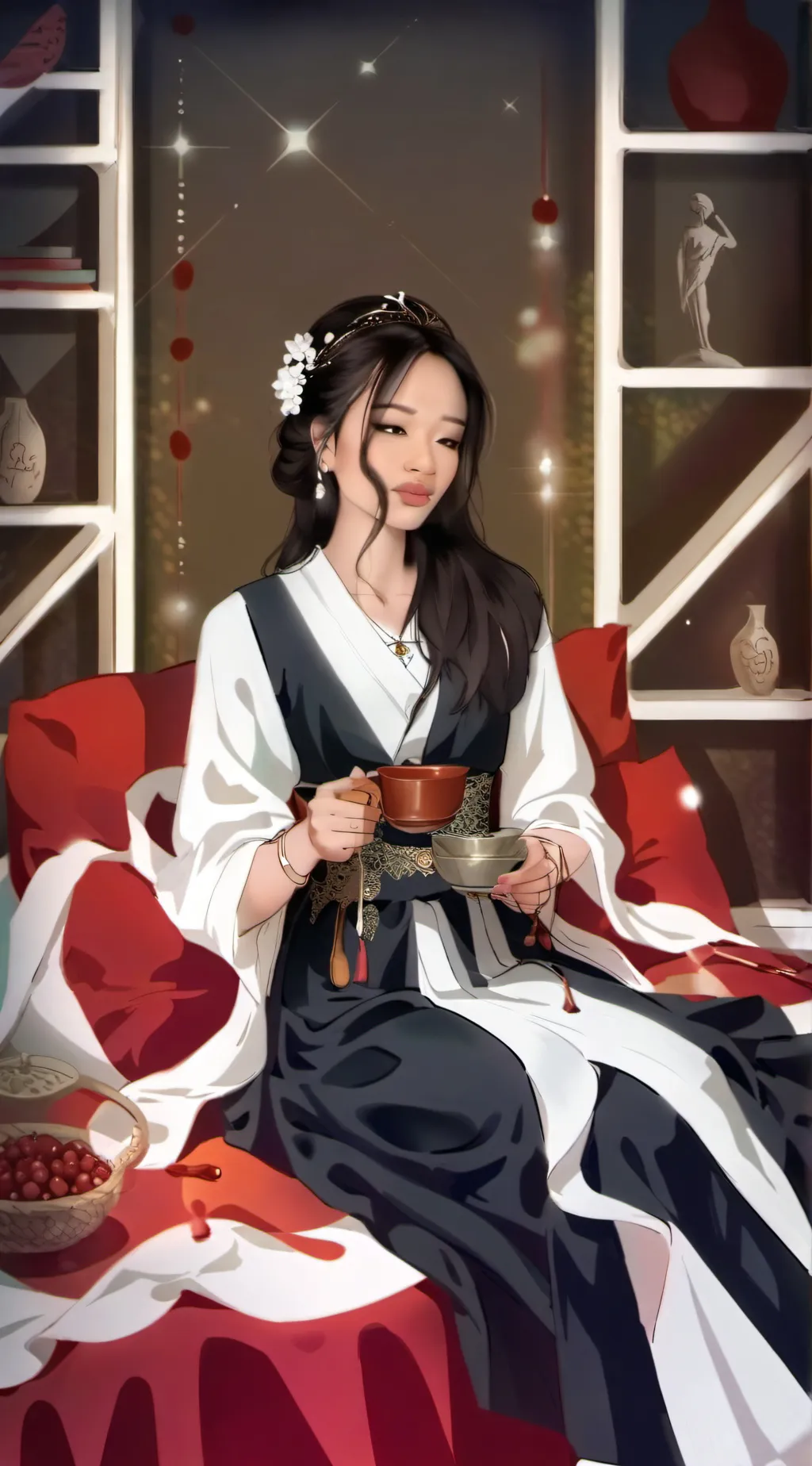 ai character: Mia ￼ background