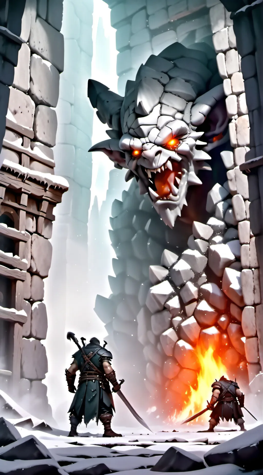 ai character: Dark tale background