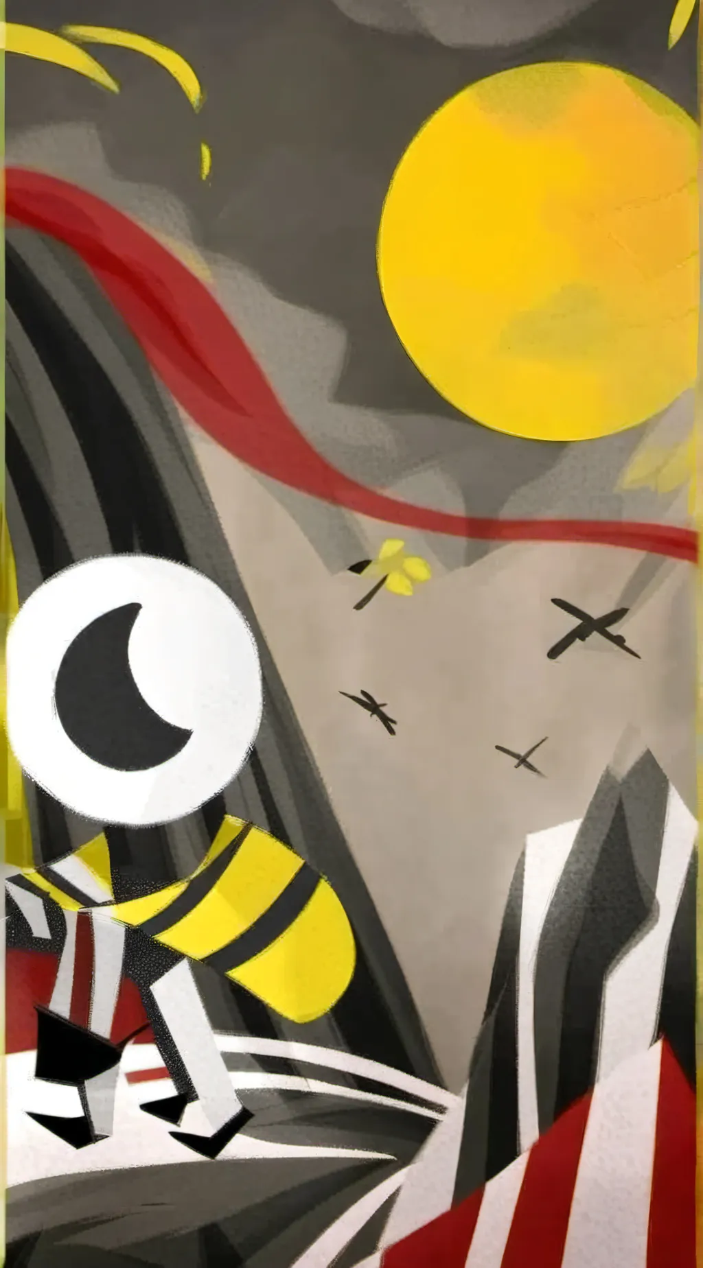 ai character: eye man background