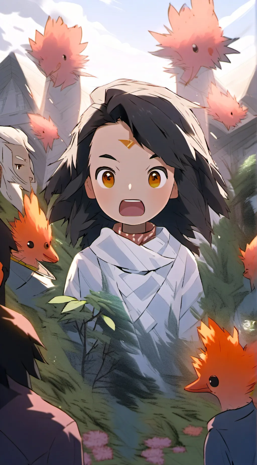 ai character: Shocked after see background