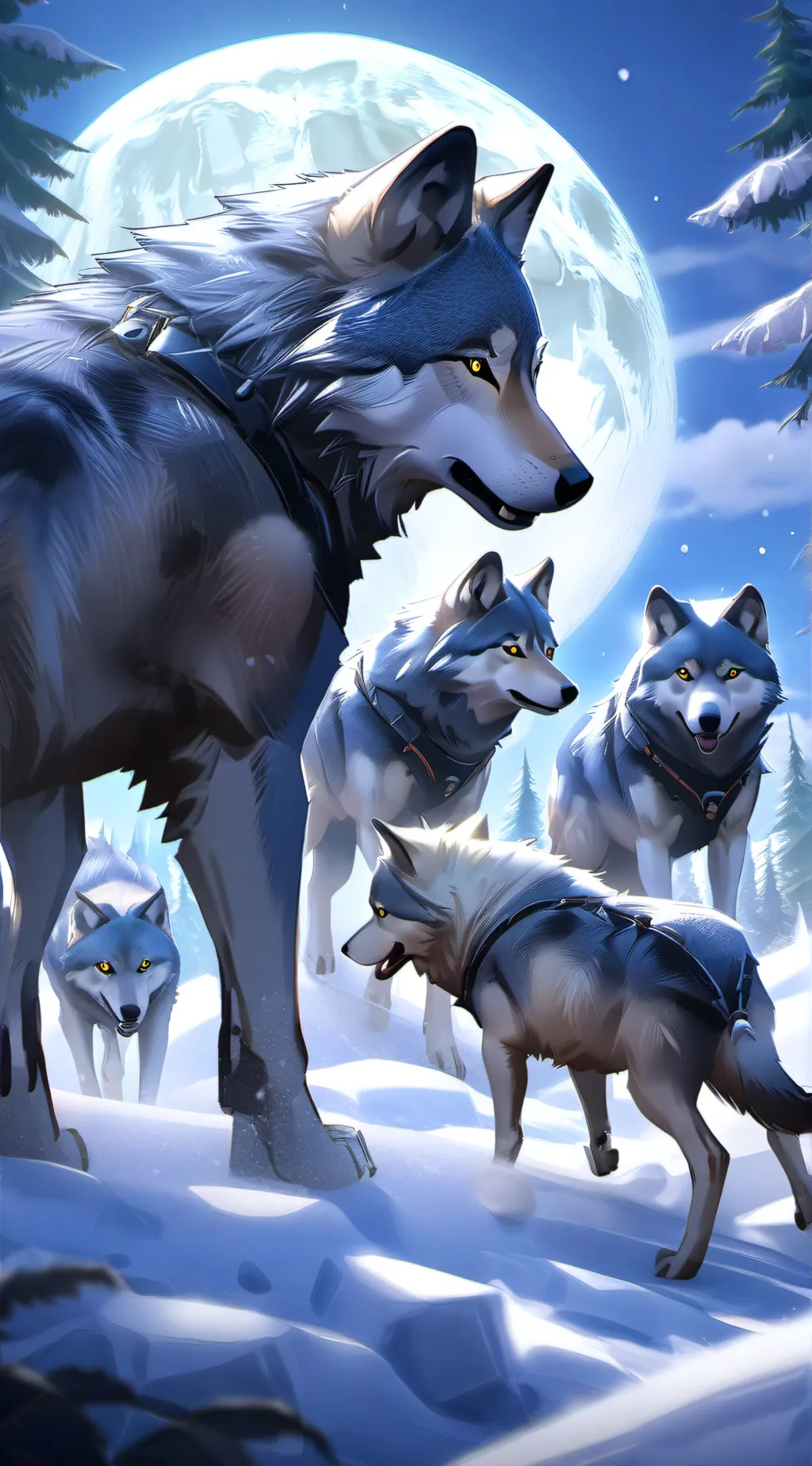 ai character: shadow pack   background