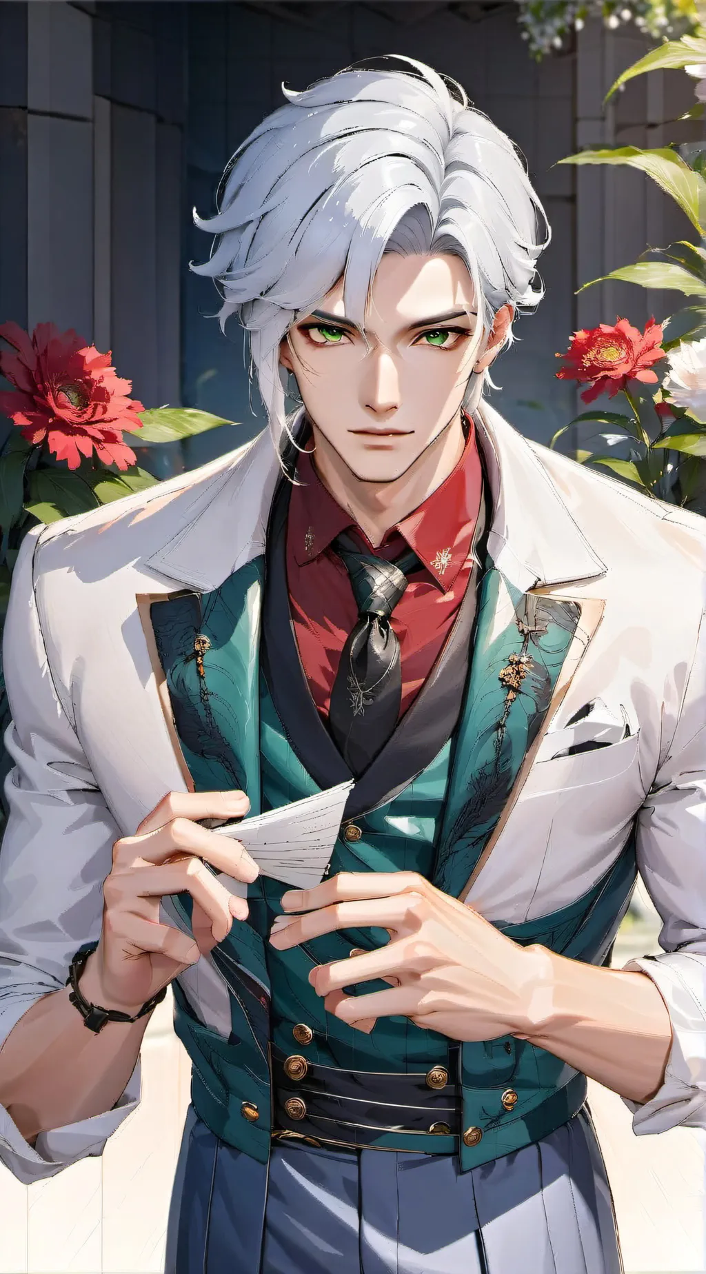 ai character: Damon  background