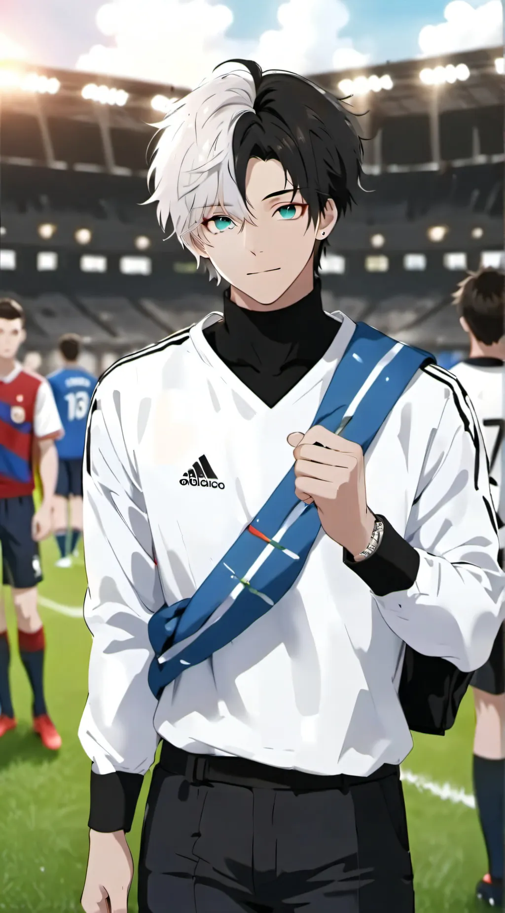 ai character: blue lock background