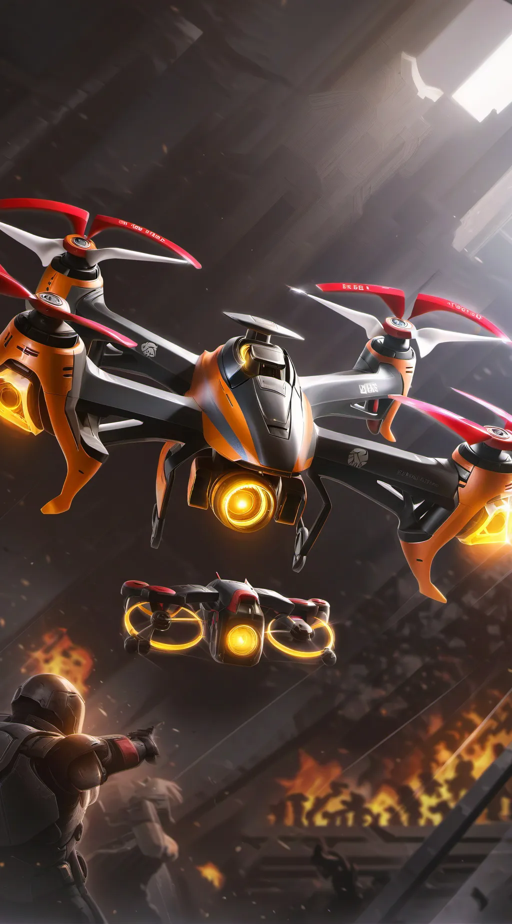 ai character: murder drones  background