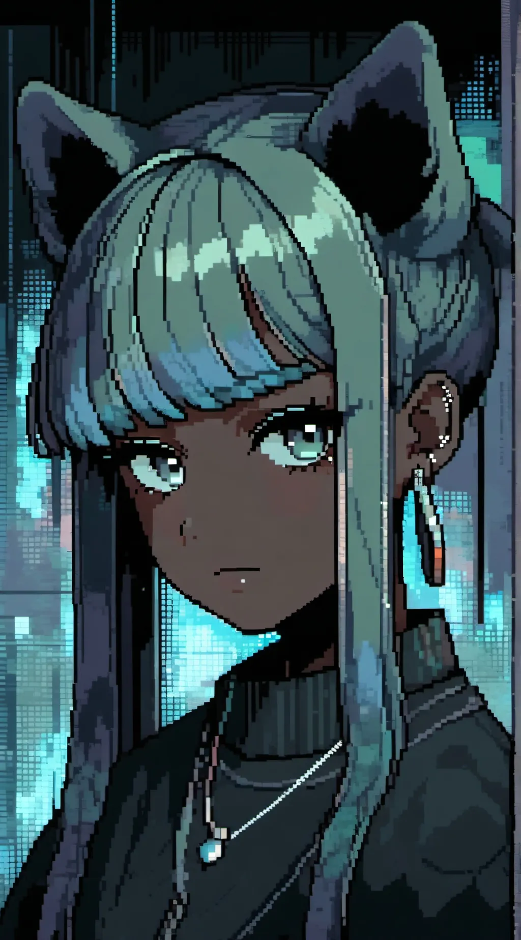 ai character: Coral✨ background