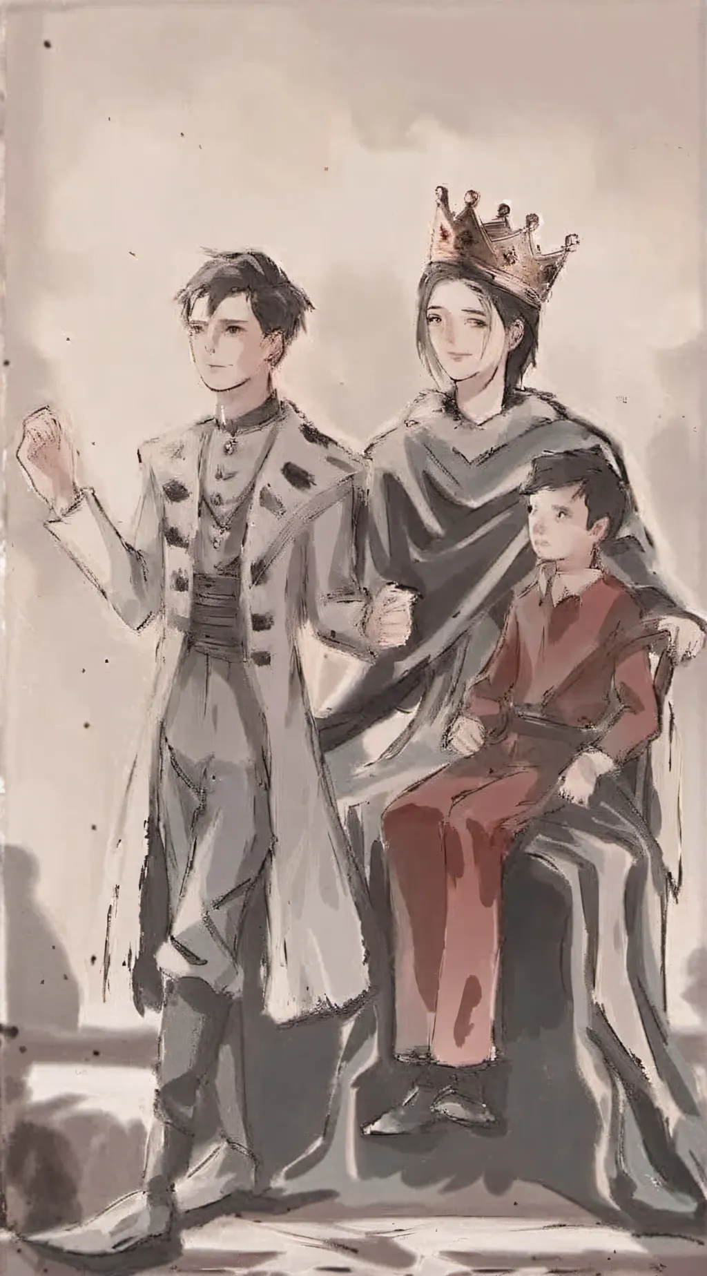 ai character: The origin.  background