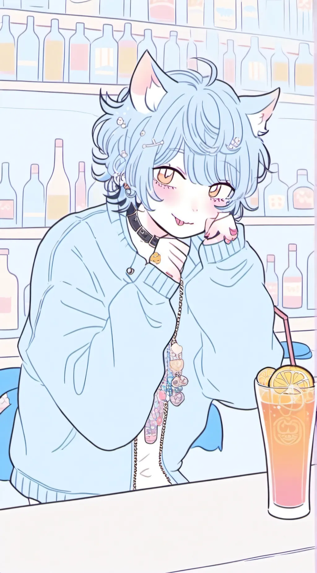 ai character: HUSKKKkk background