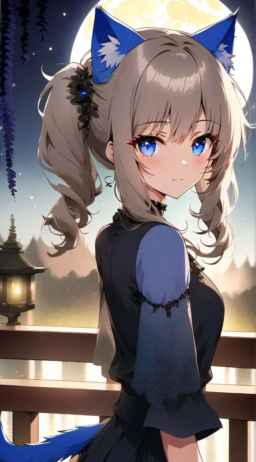 ai character: Blue Sapphire Spir background