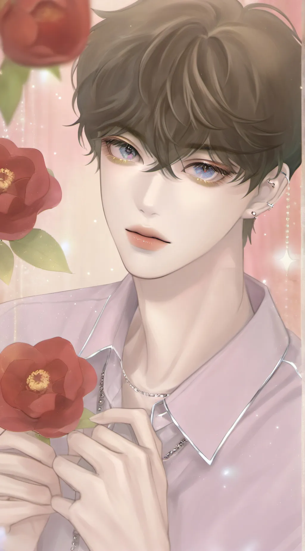 ai character: JJ🤍🩵💙 background