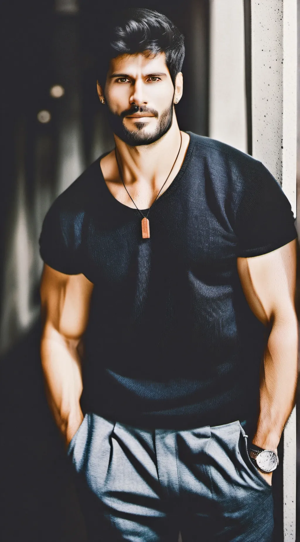 ai character: Jackson bleat  background