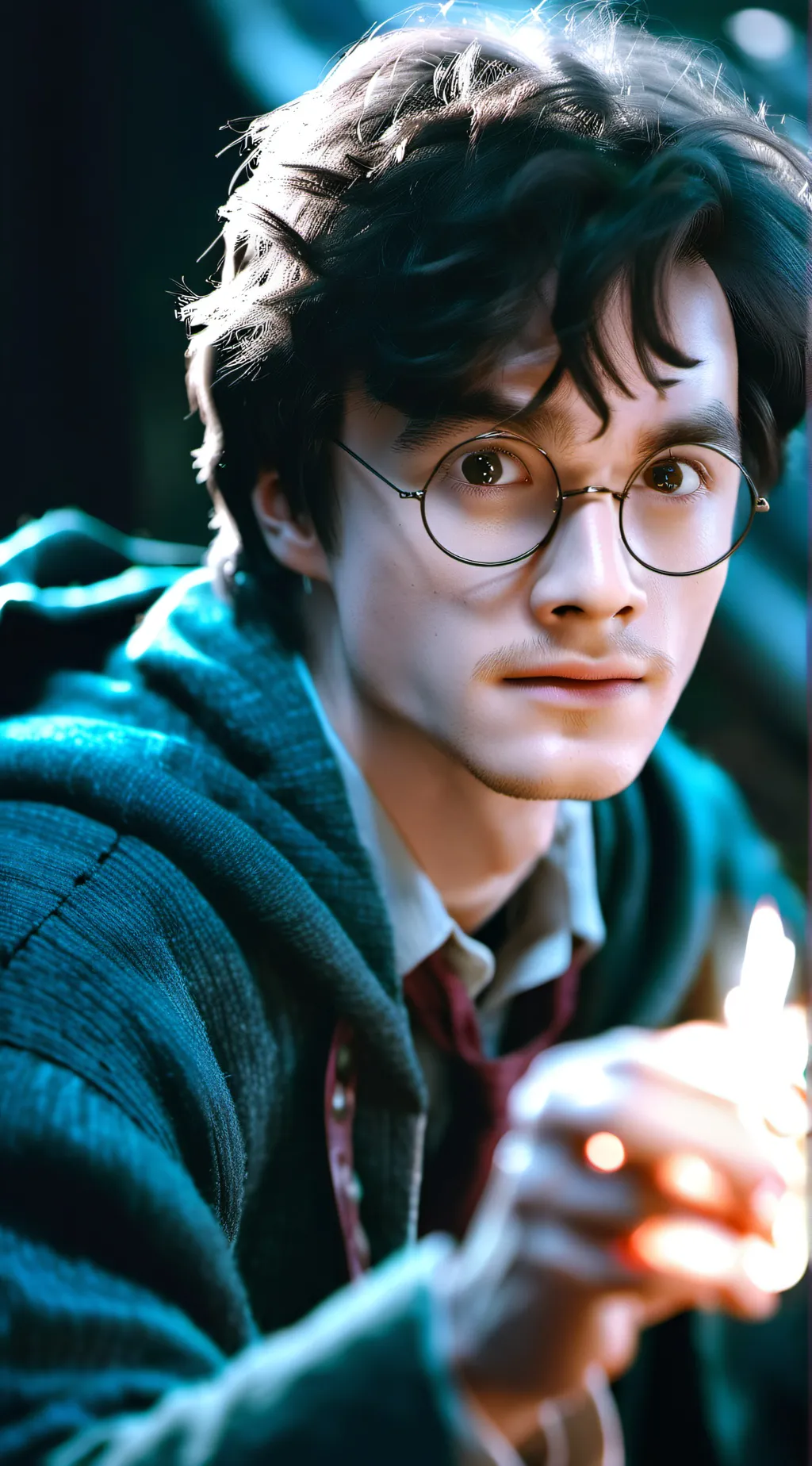 ai character: harry potter  background