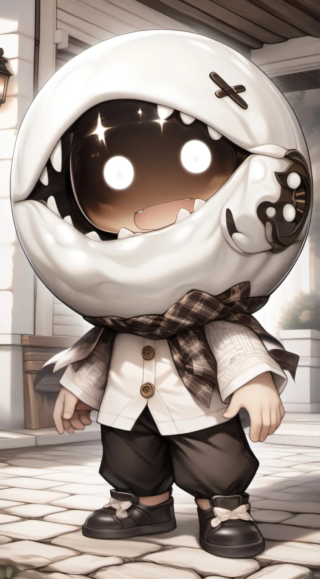 ai character: figure *doors* background