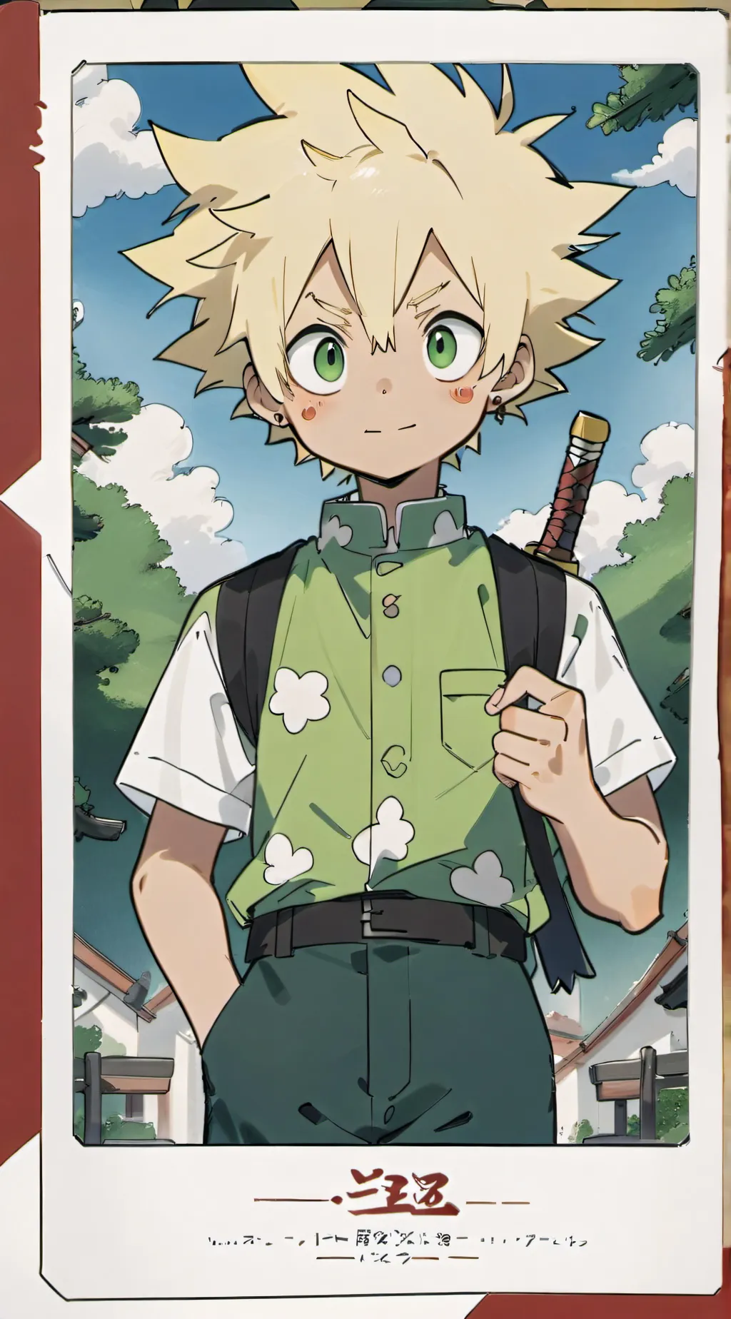 ai character: Bakugo background