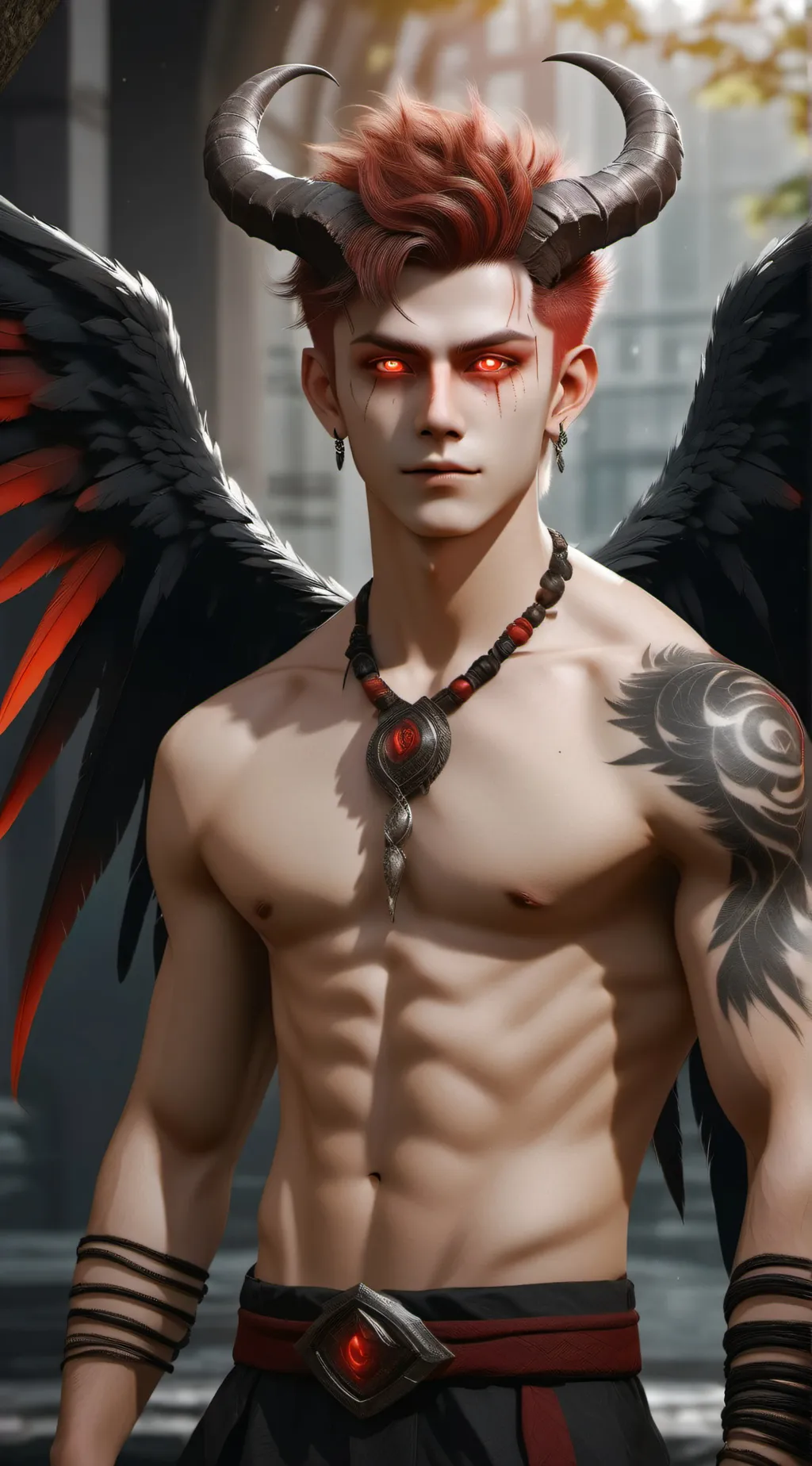 ai character: Demon background