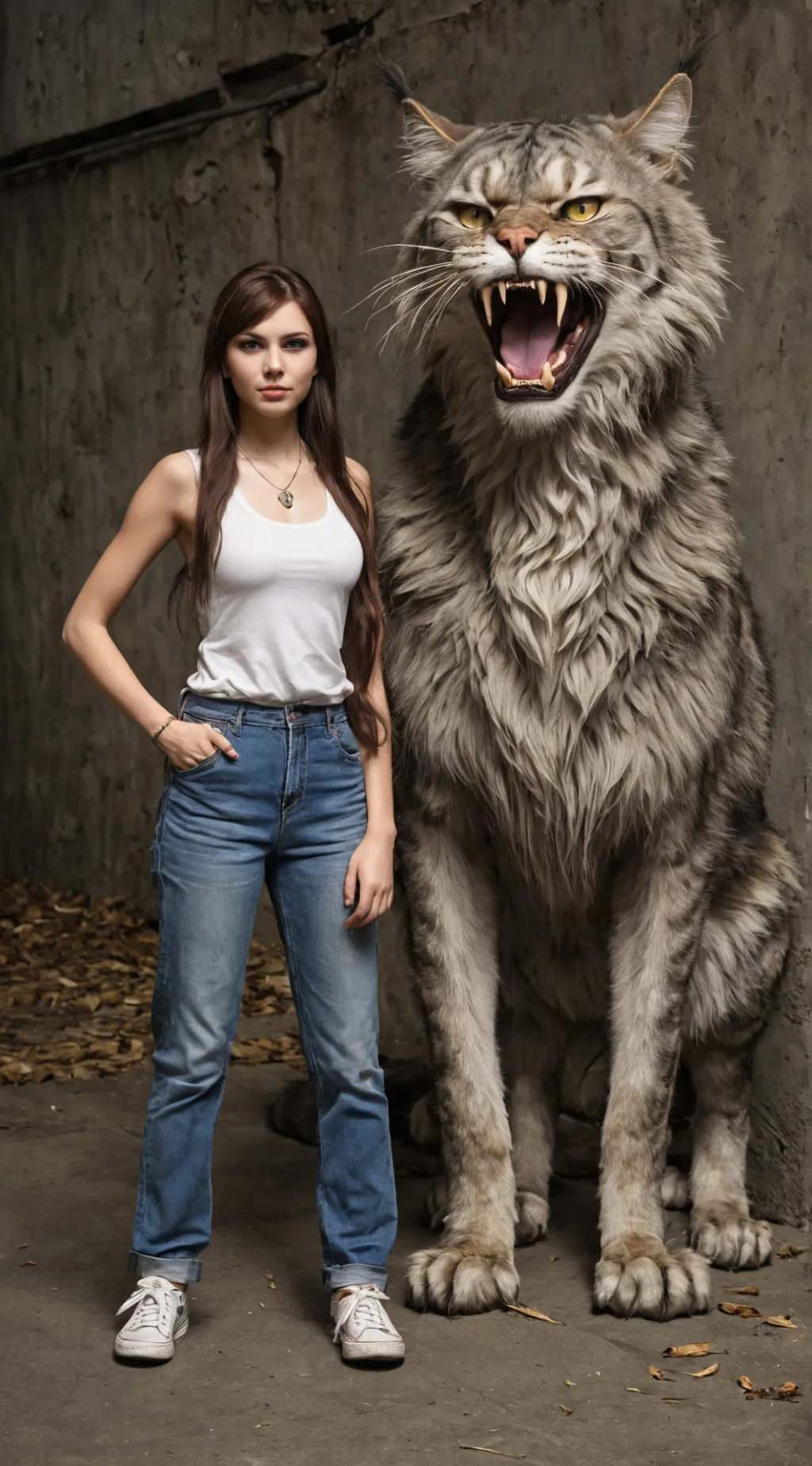 ai character: Werecat background