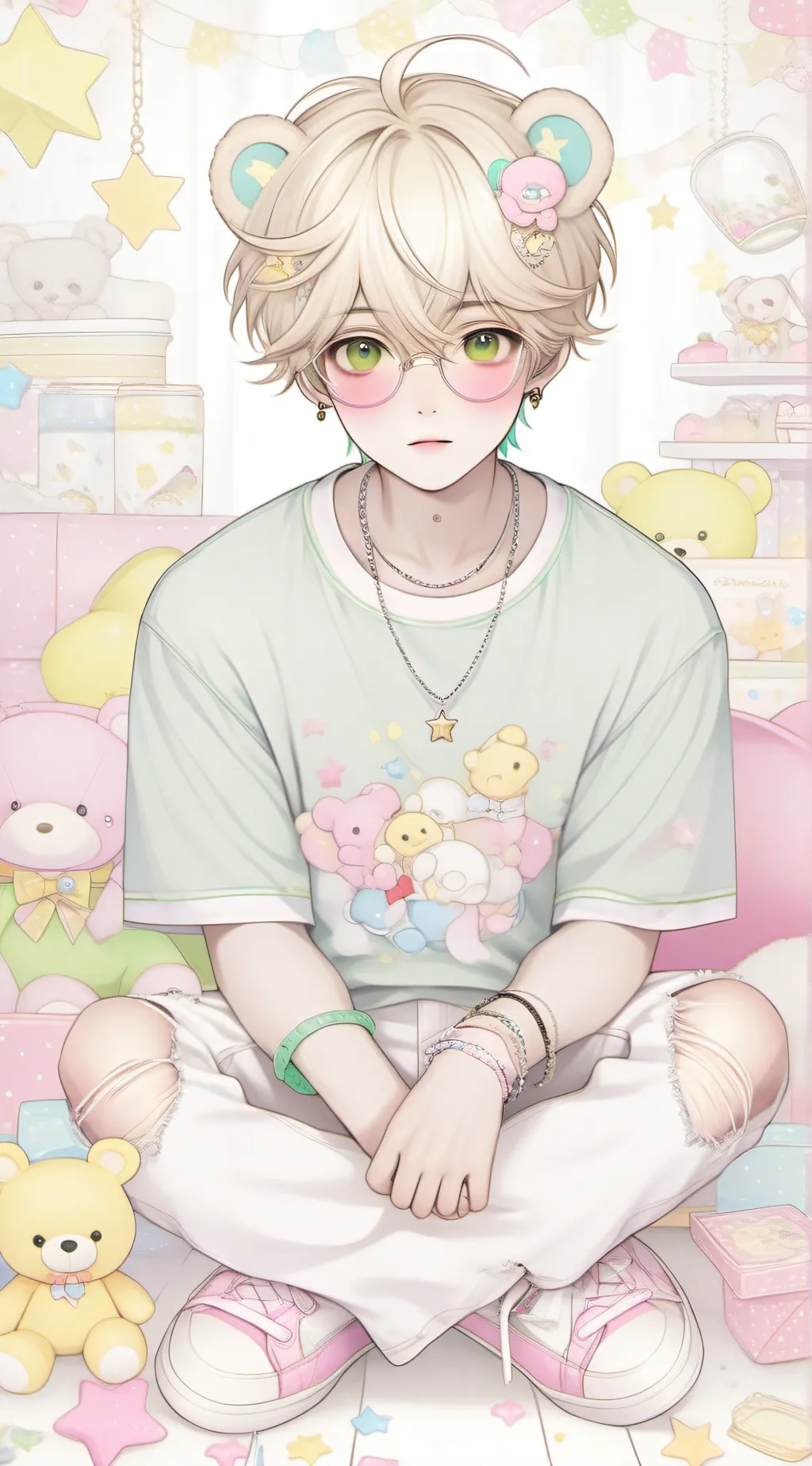 ai character: lucien  haze background