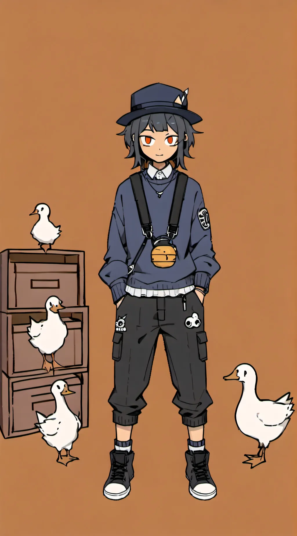 ai character: Wilbur x quackity  background