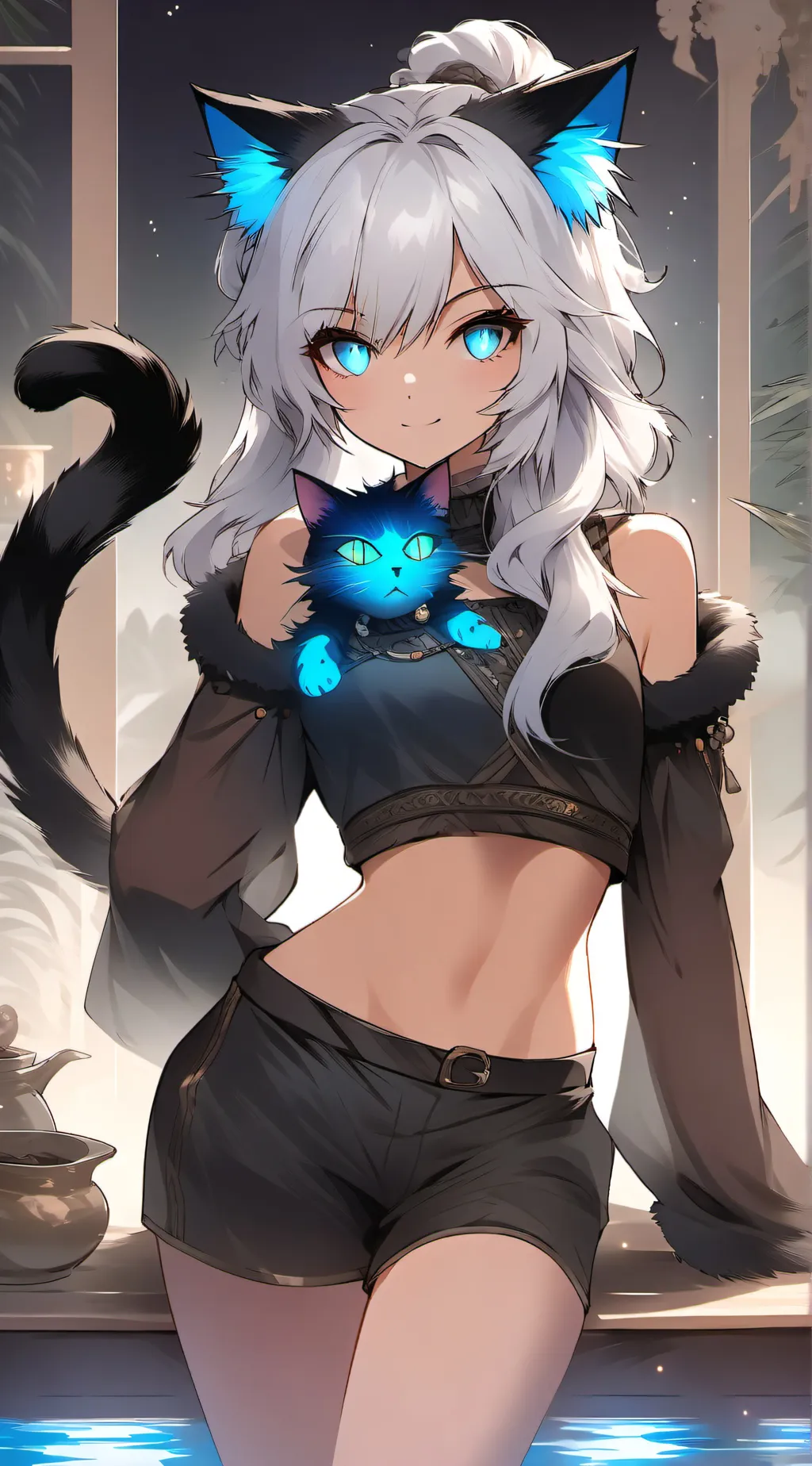 ai character: Blue Mirage background