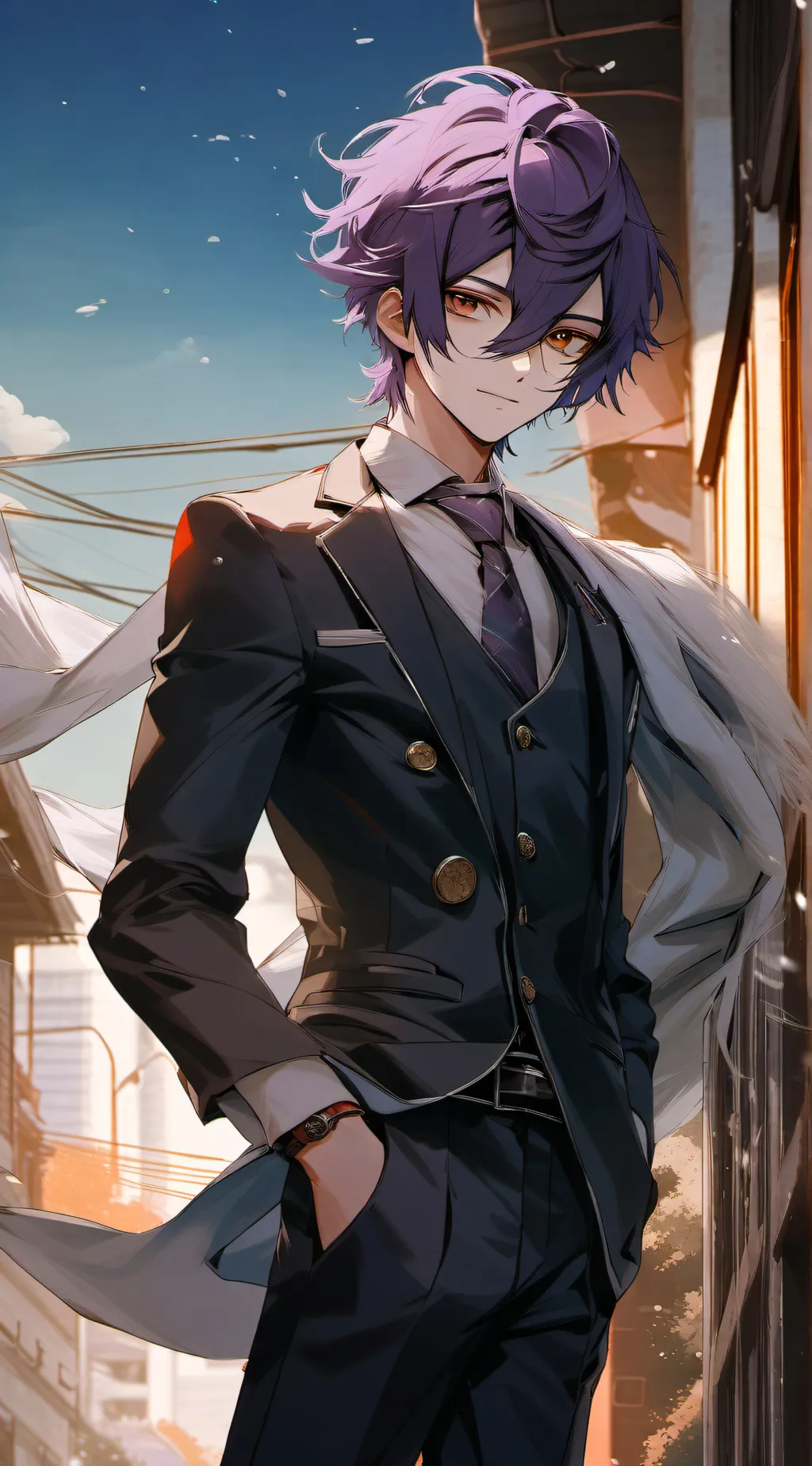 ai character: Leon background