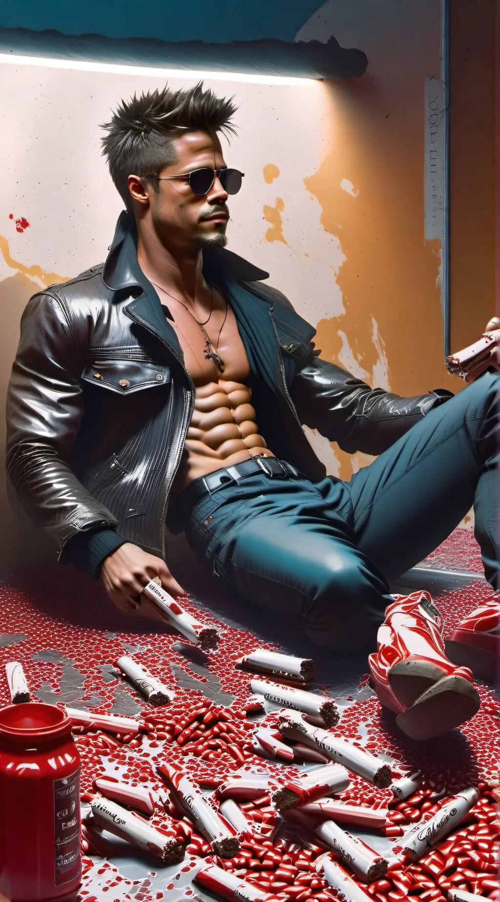 ai character: Tyler Durden background