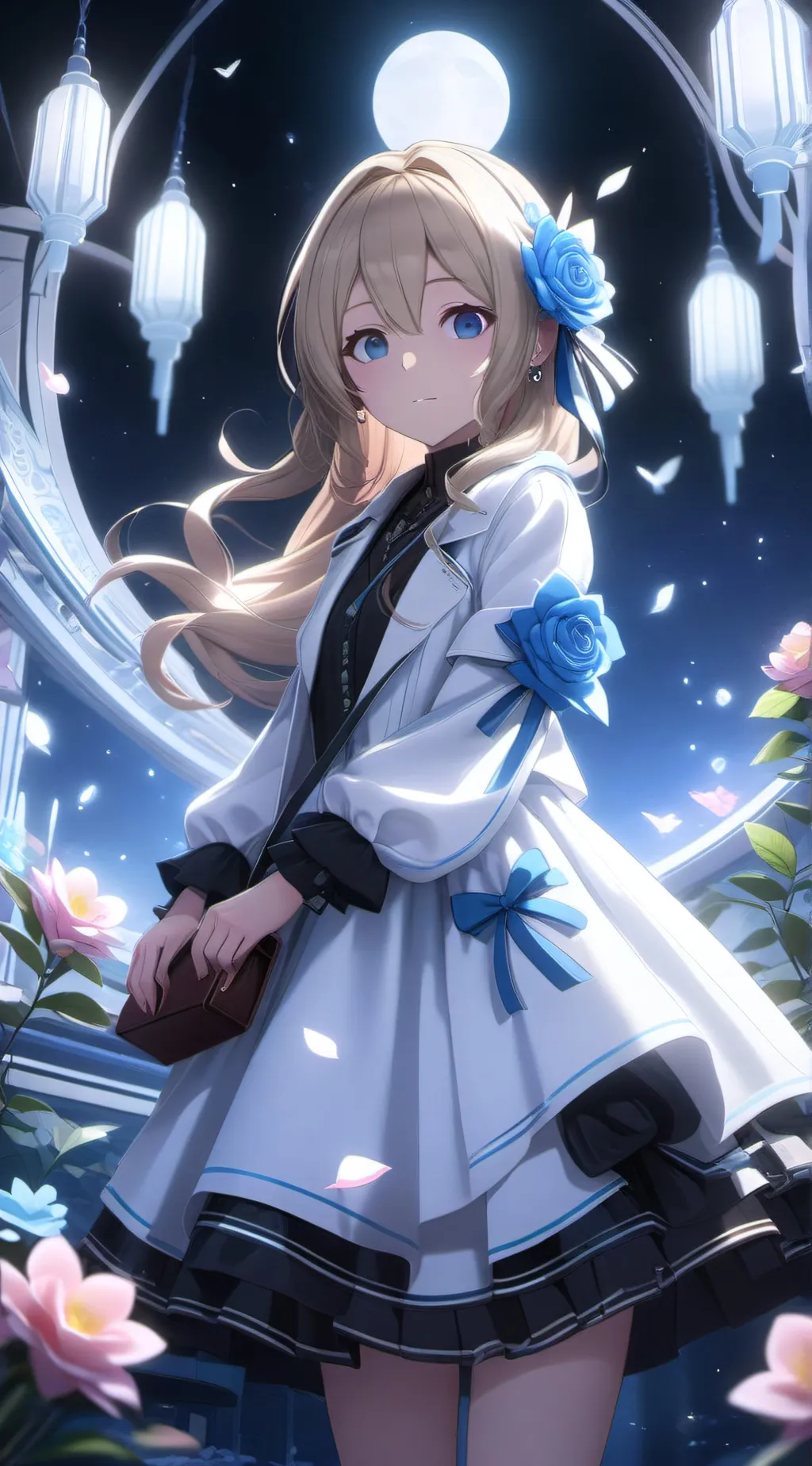 ai character: Rose background