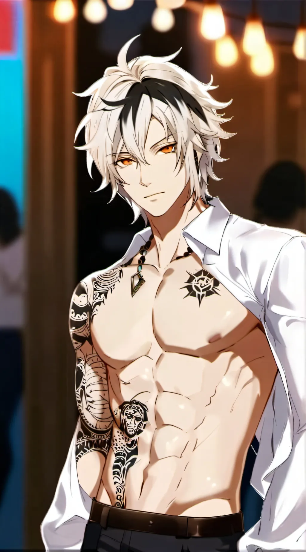 ai character: Akira  background