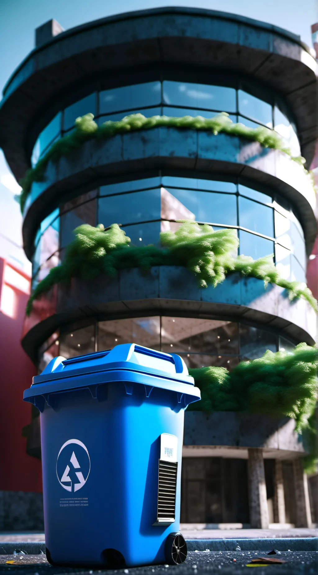 ai character: trash can heros background