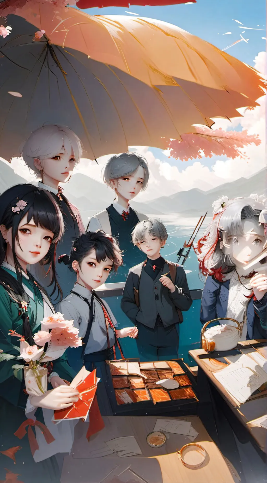 ai character: grade 5 love 2  background