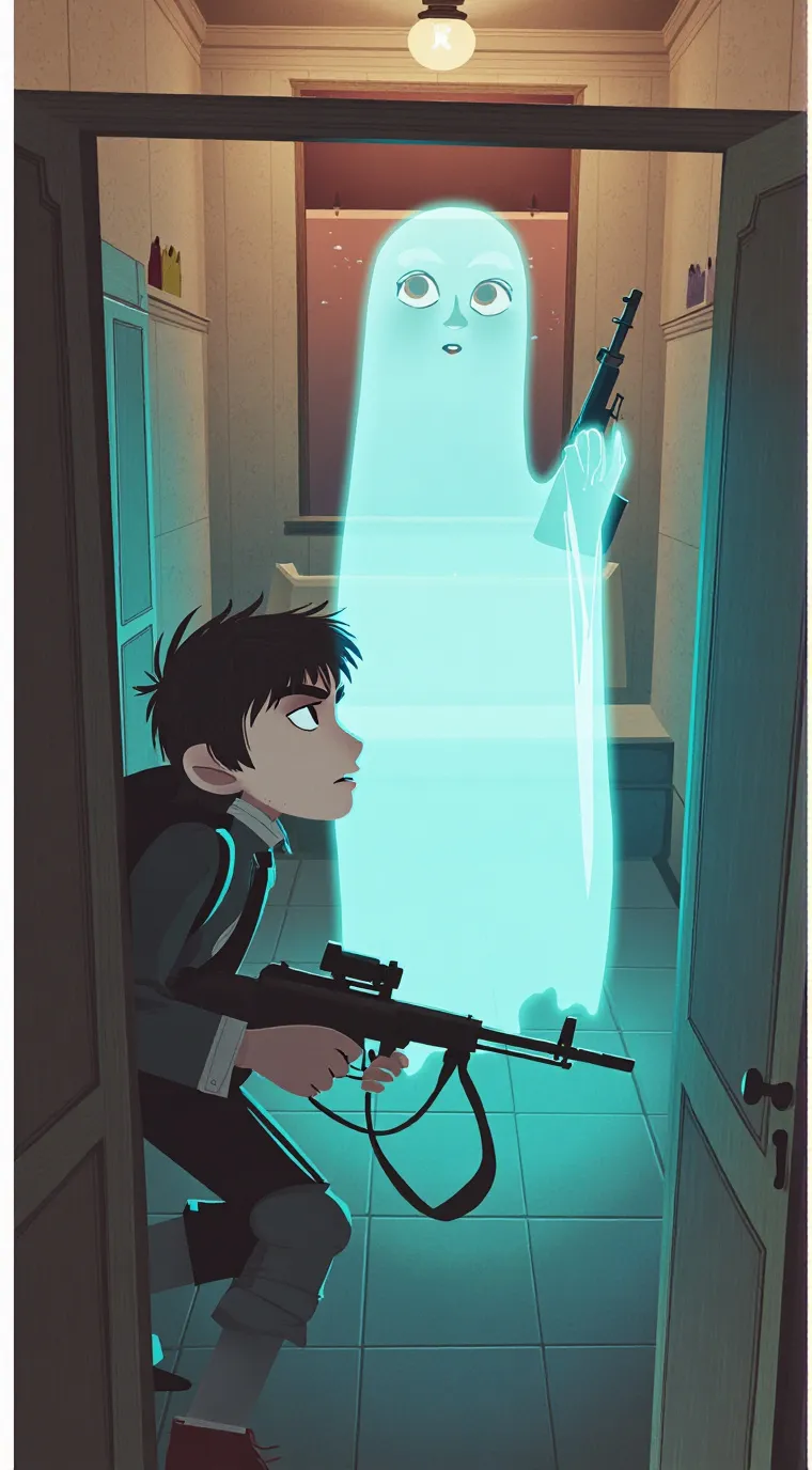 ai character: cod in your house background