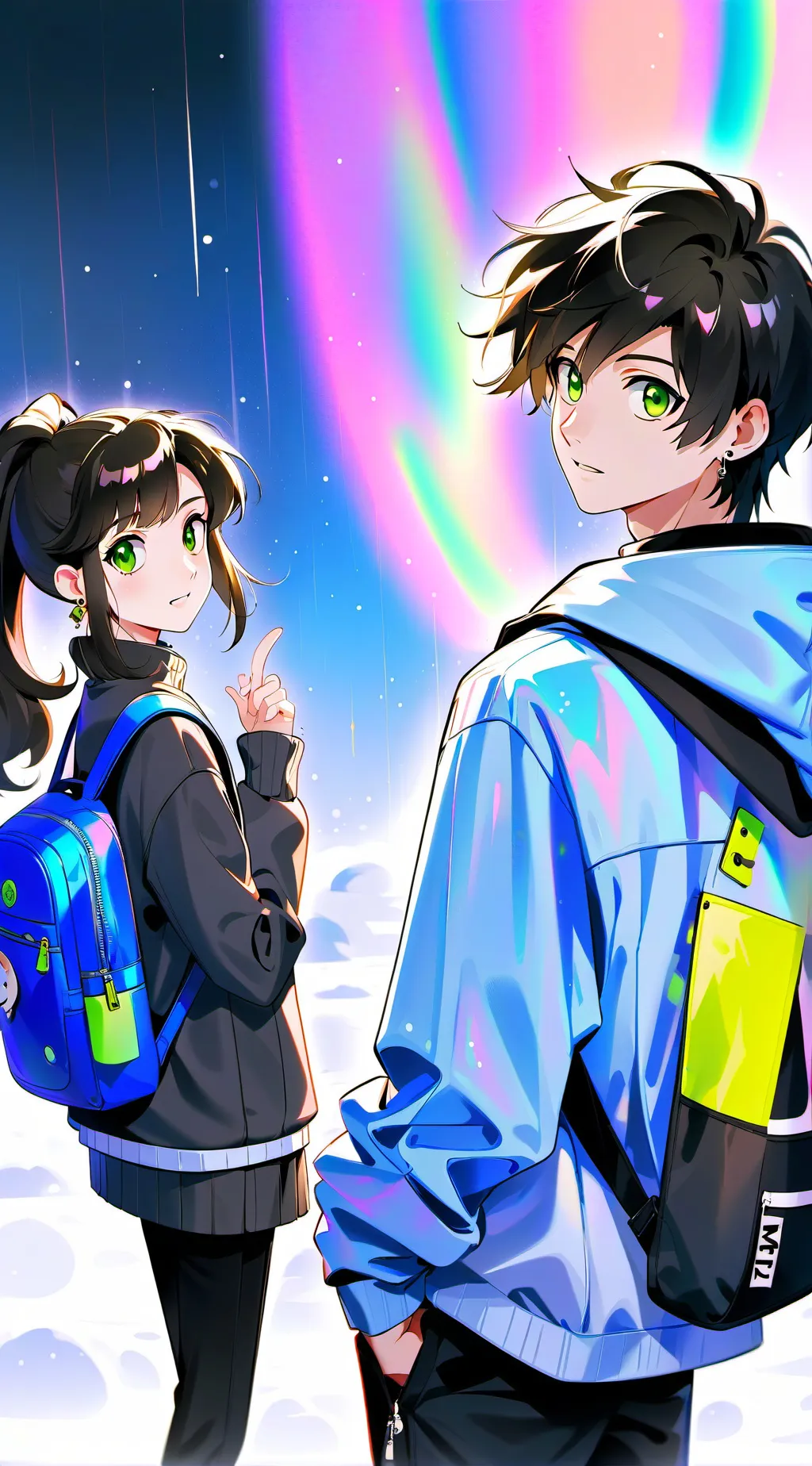 ai character: Kila and Xander background