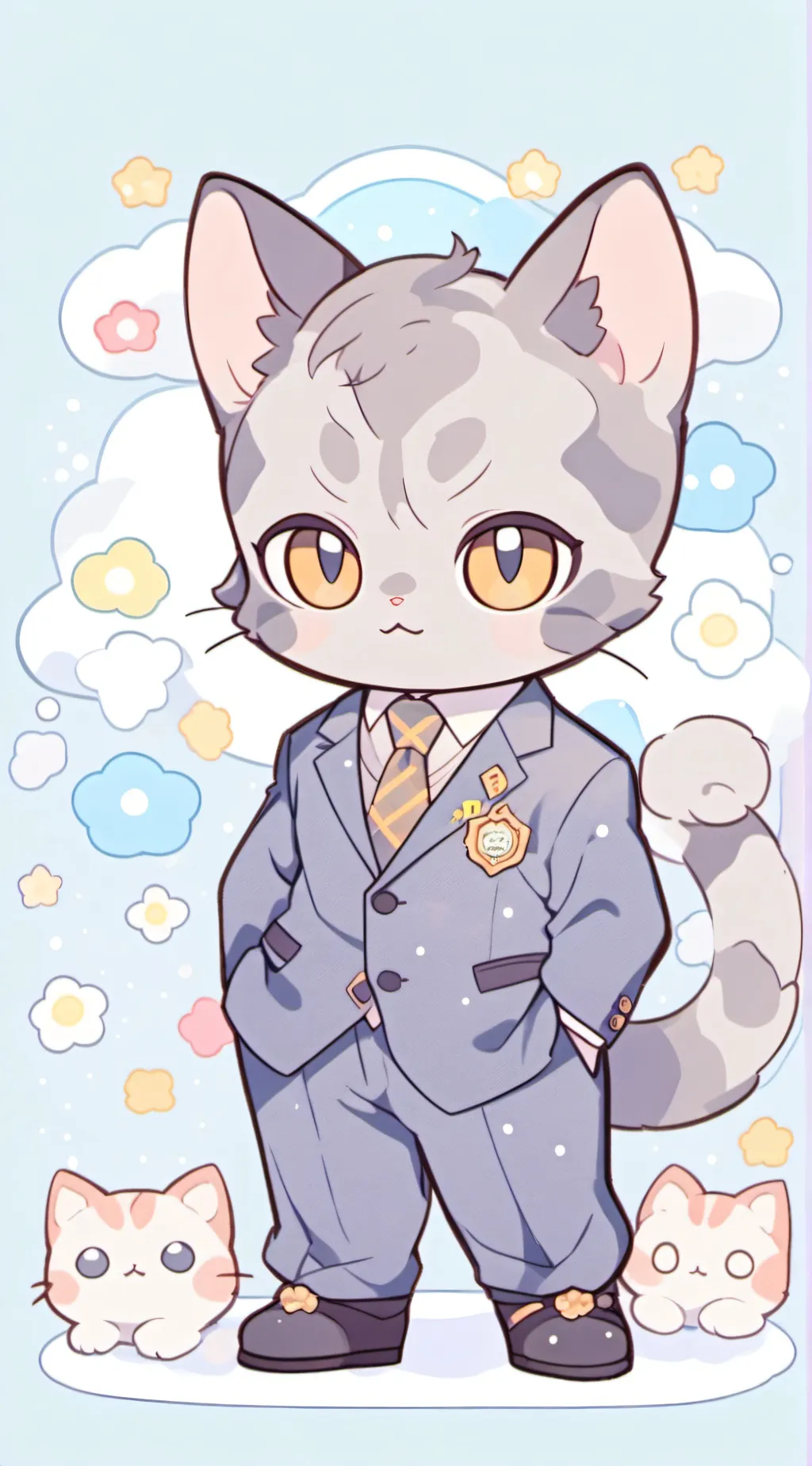 ai character: gray from sprunki background