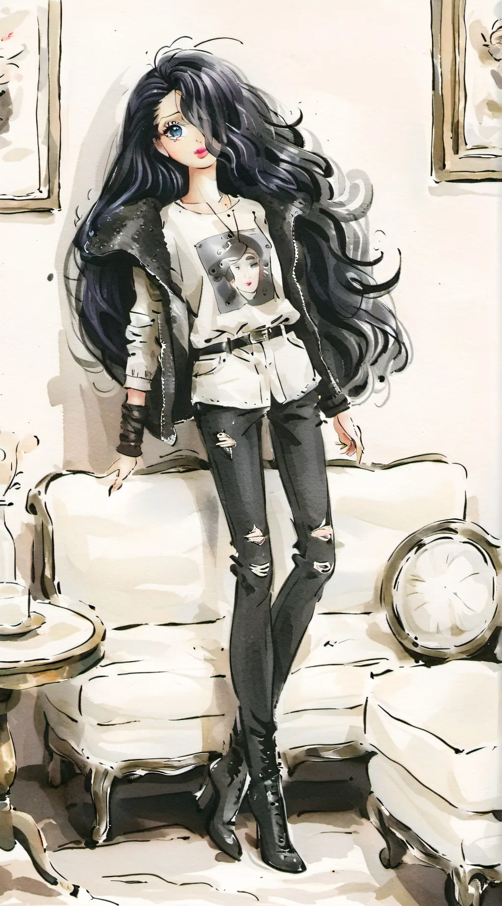 ai character: Ein background