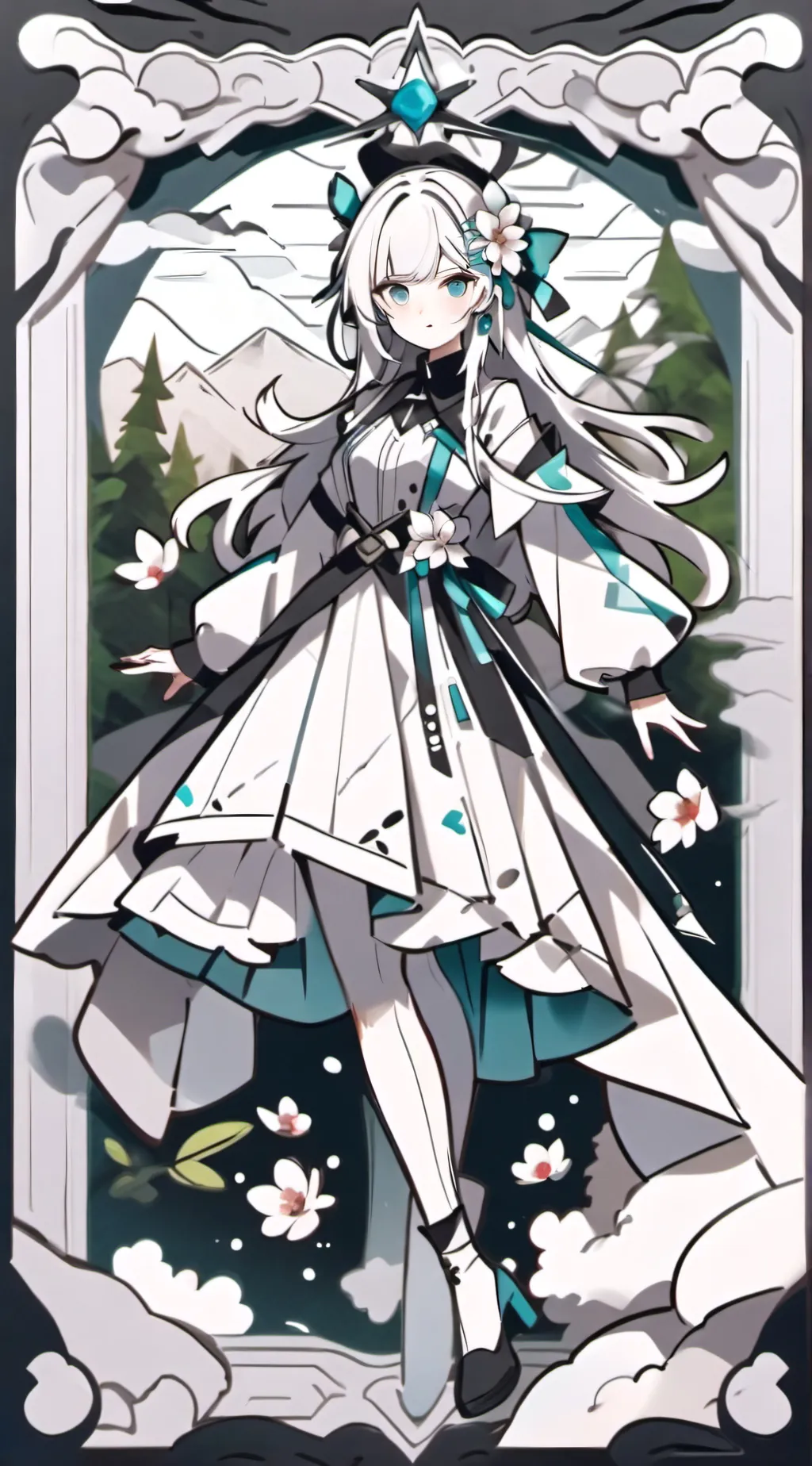 ai character: Rose background