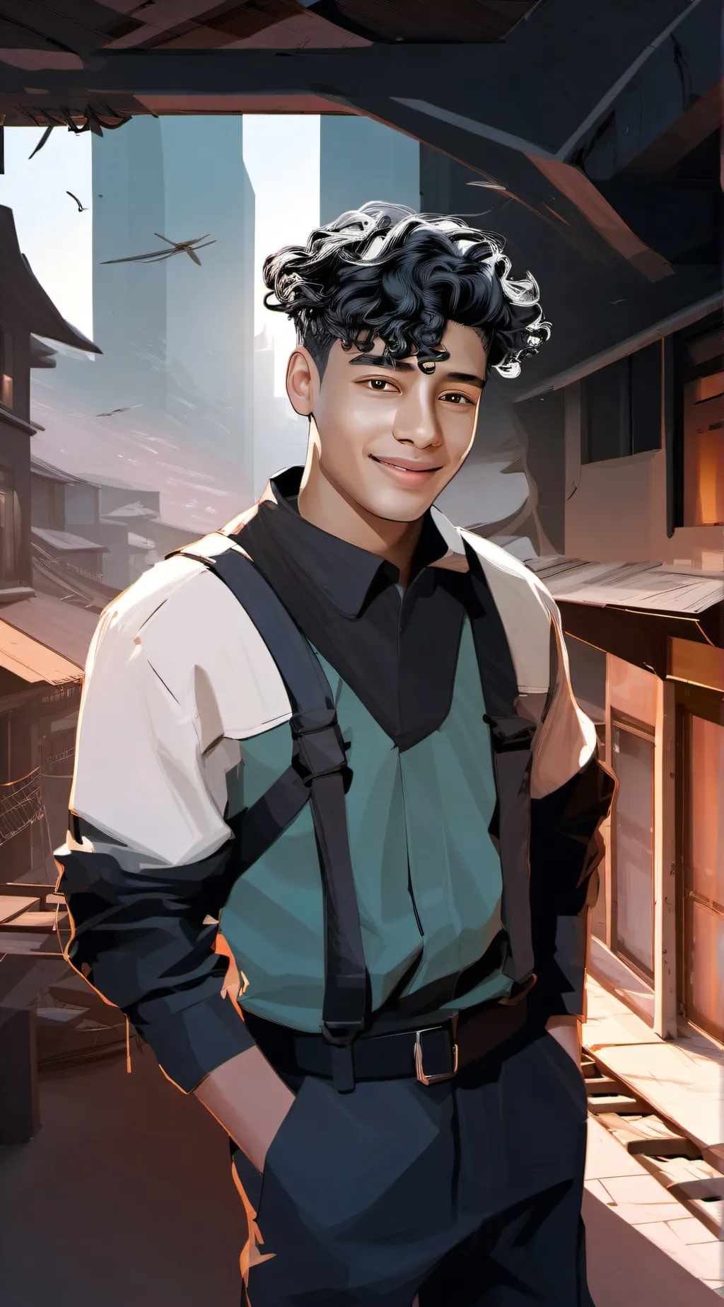 ai character: Cristiano J.  background