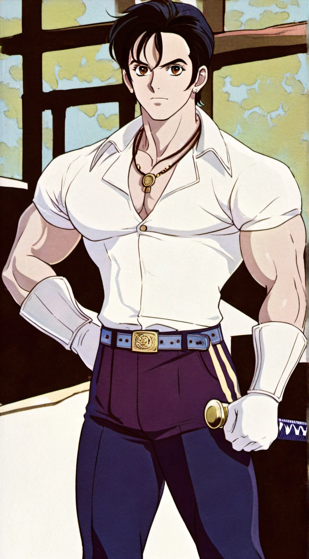 ai character: me in dragon Ball background