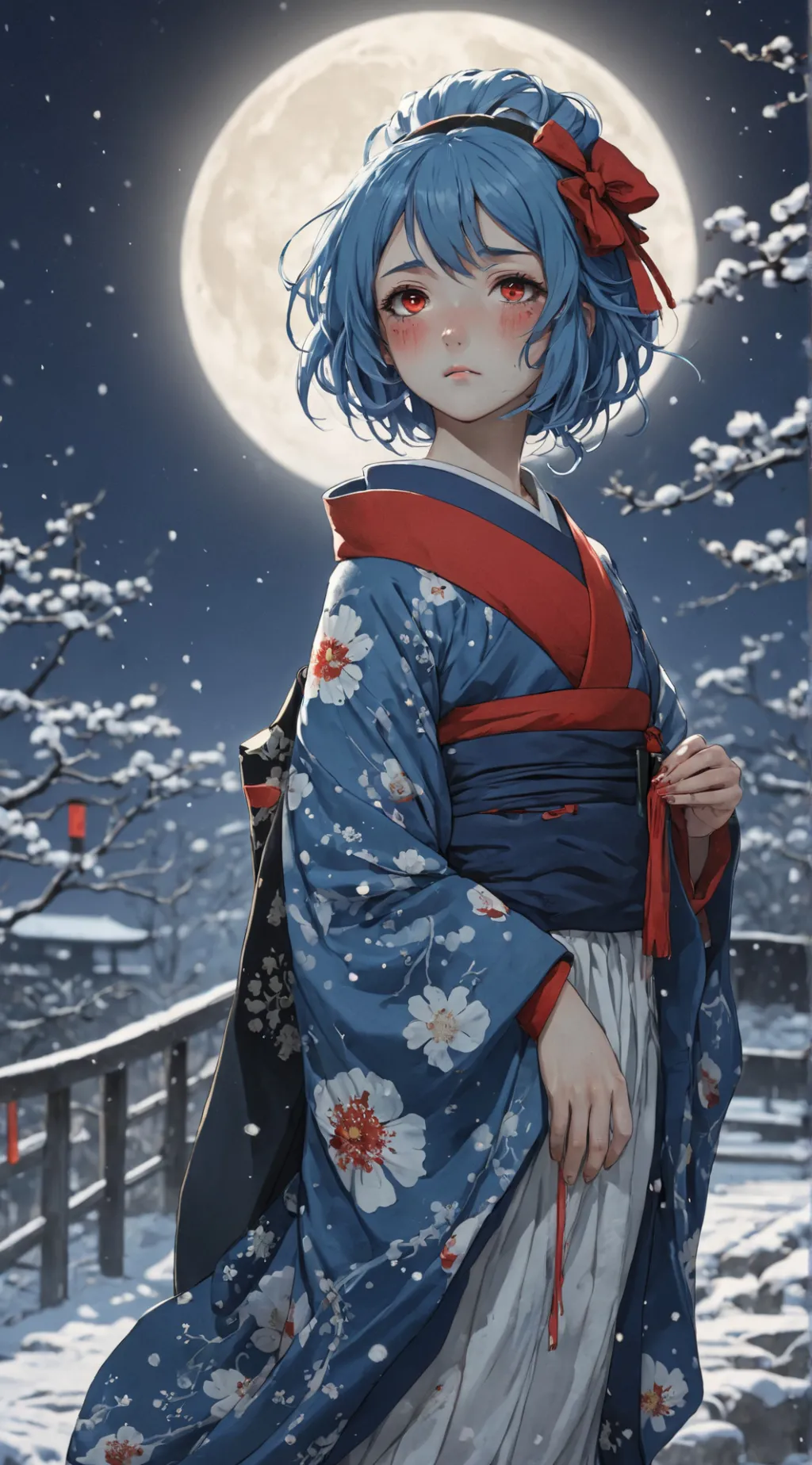 ai character: Snowgirl background