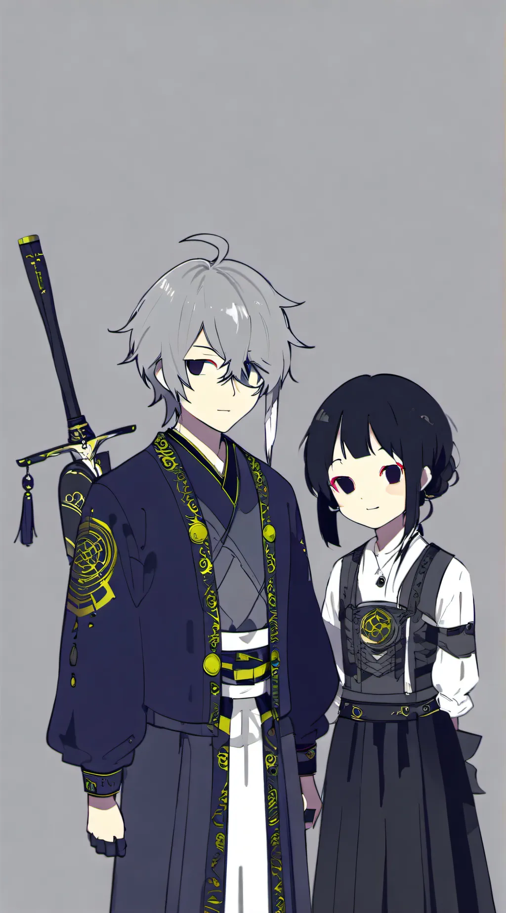 ai character: DAMIÁN Y YURI  background