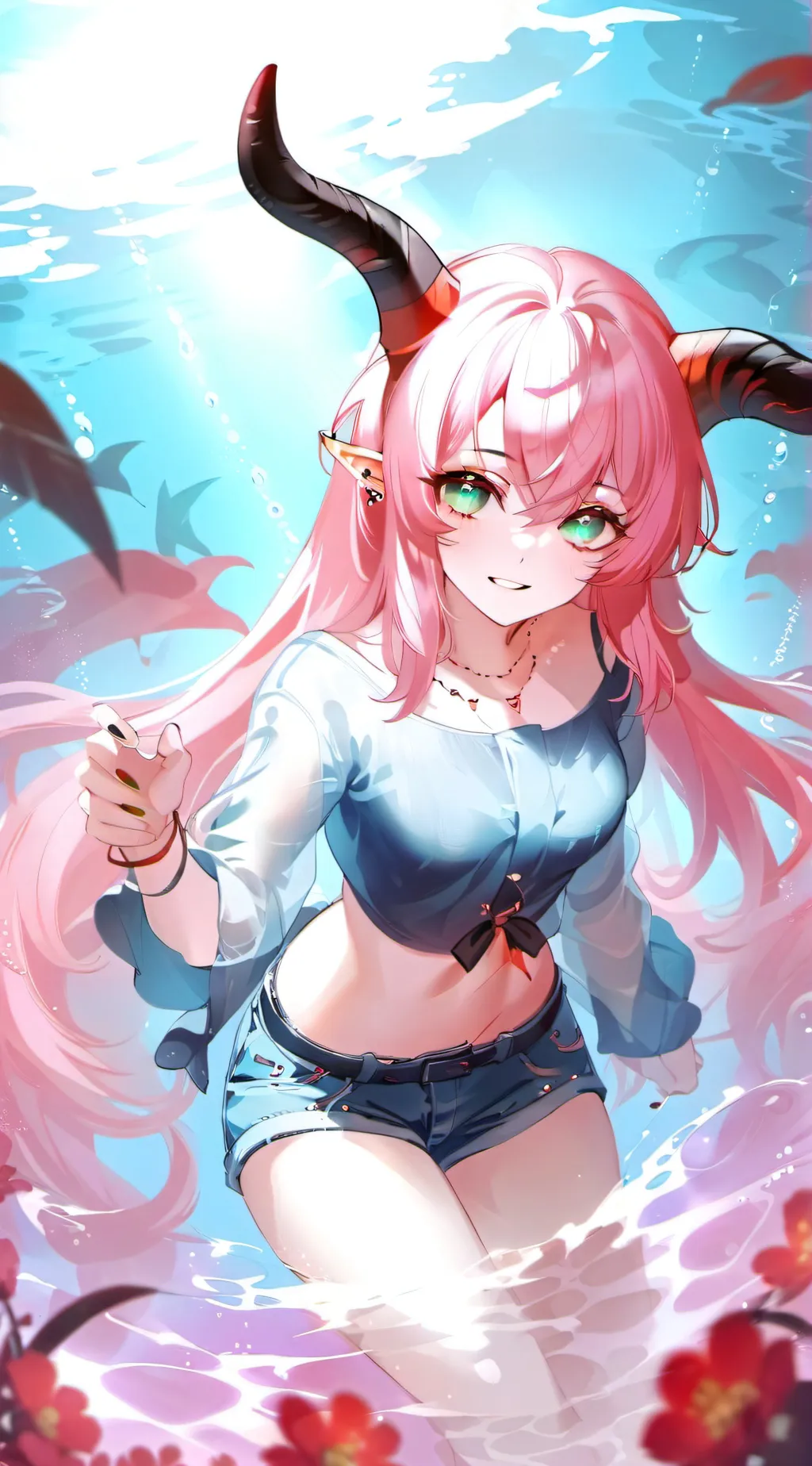 ai character: Demon daughter Ana background