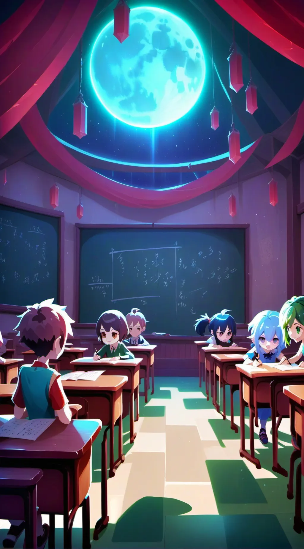 ai character: new teacher background