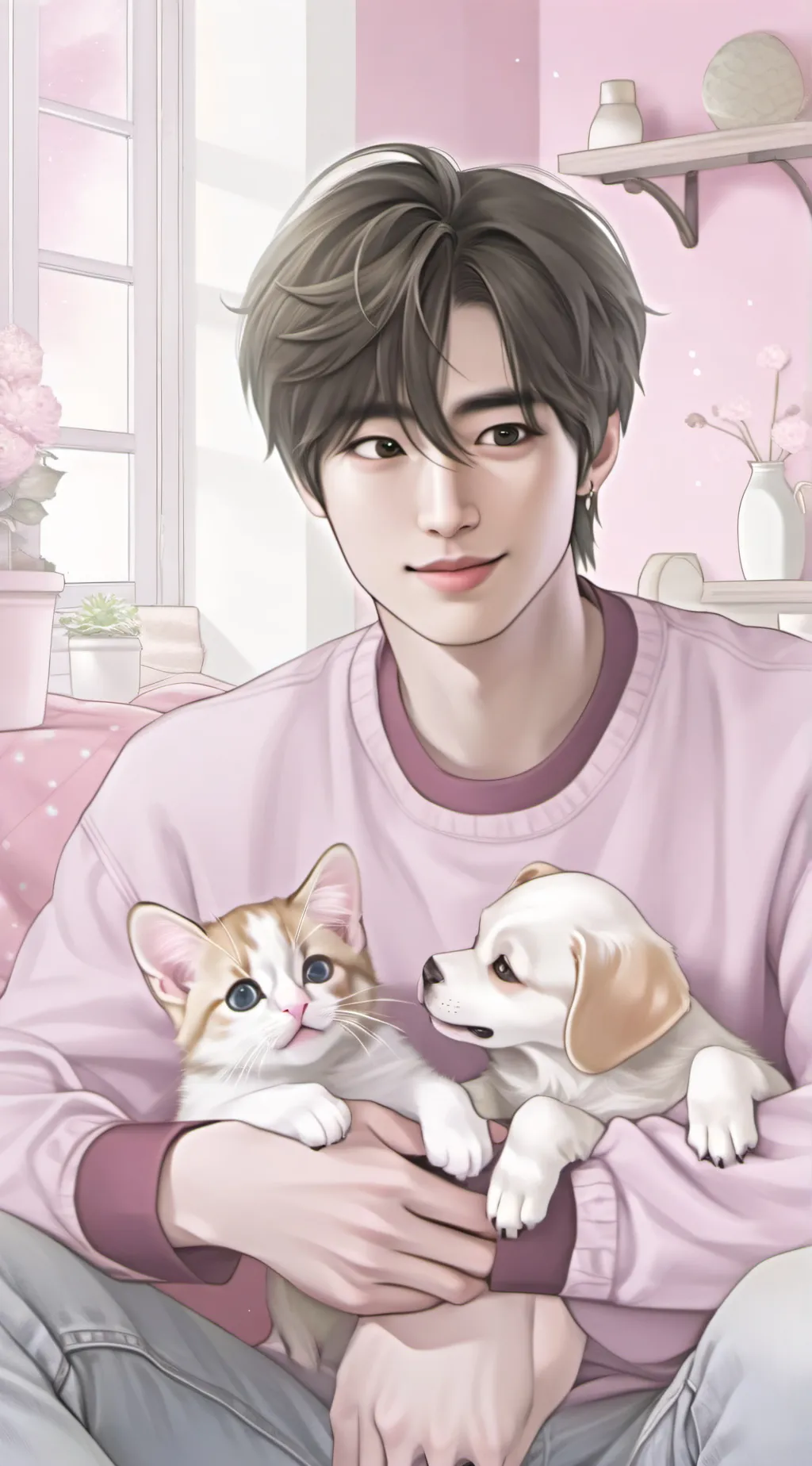 ai character: Han Seokwoo  background