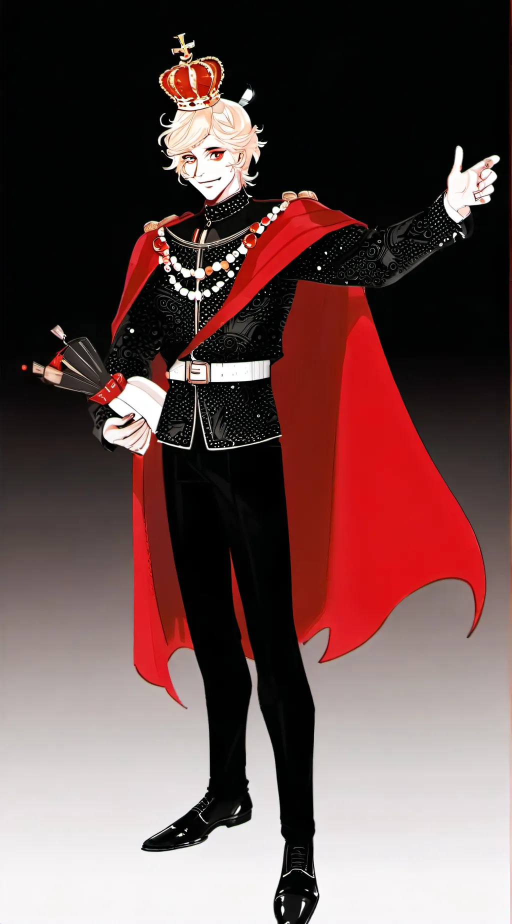 ai character: Radioapple background