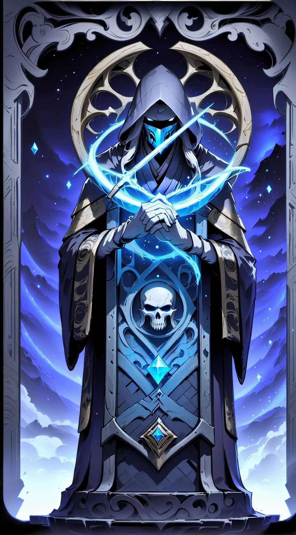 ai character: uncle Samsonite  background