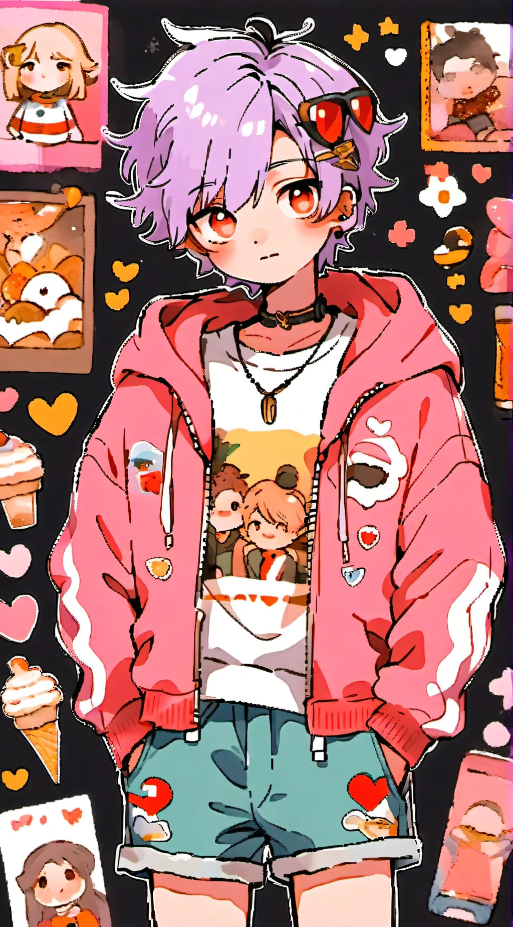 ai character: Kira tanguh background