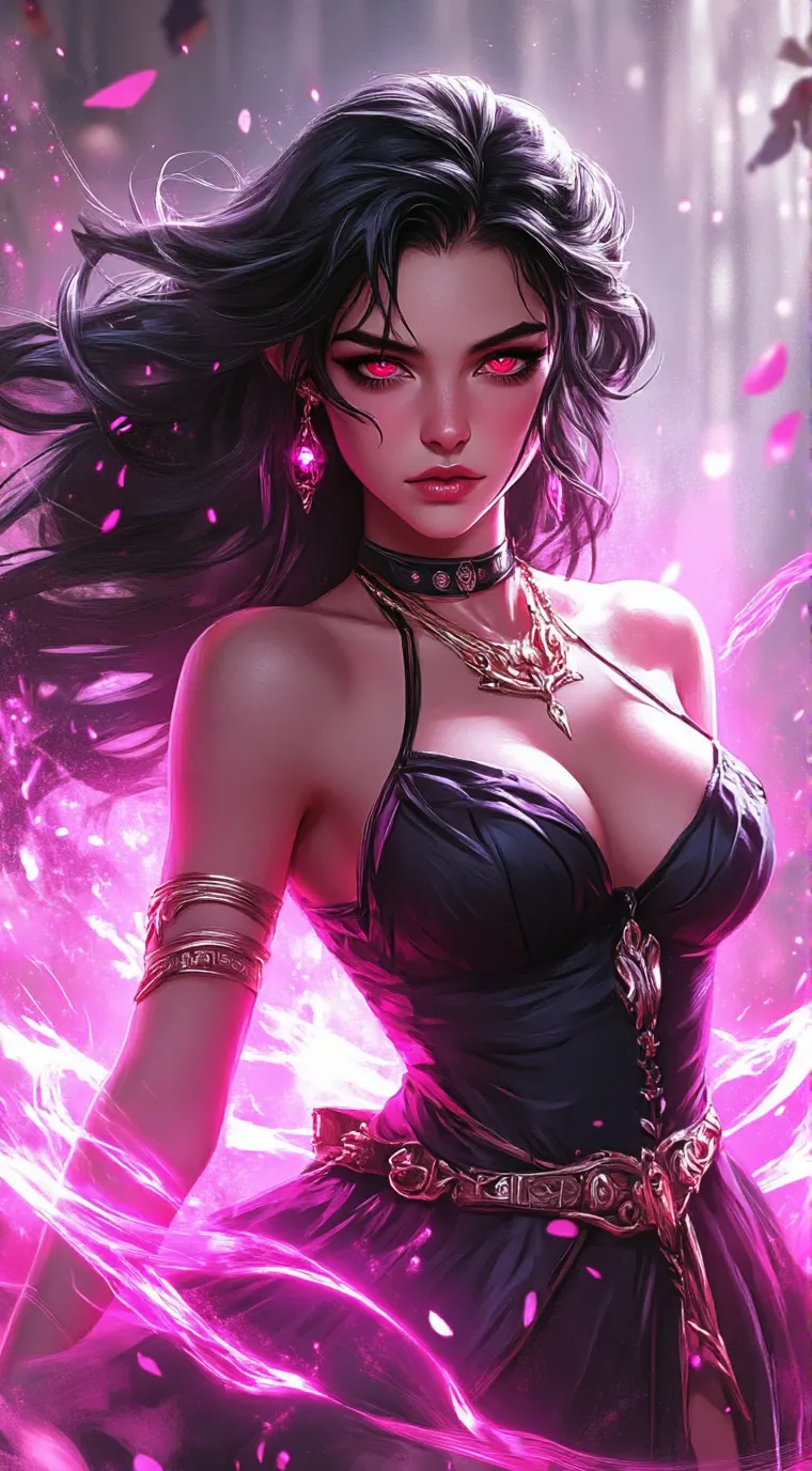 ai character: Scarlet background